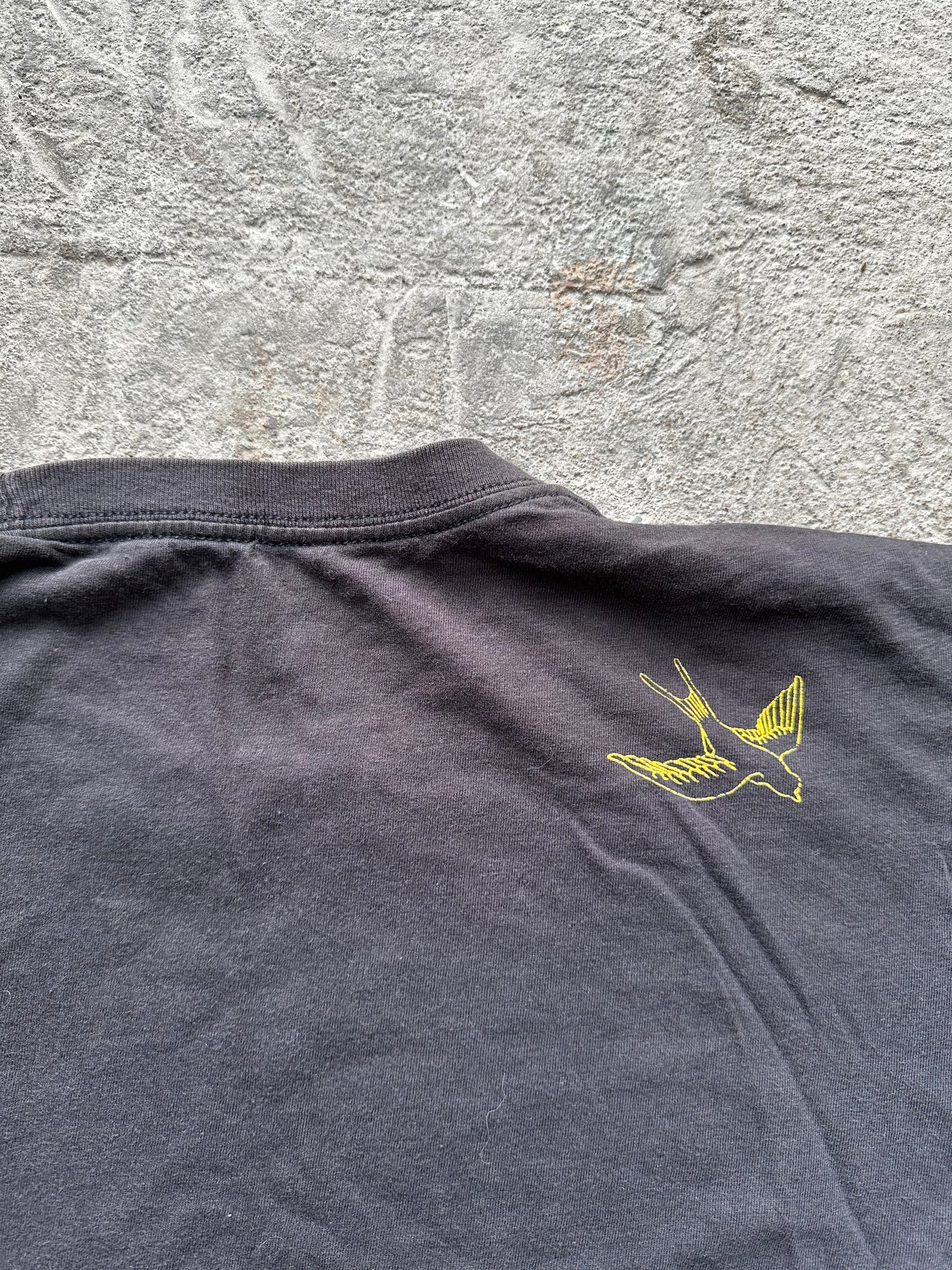 Y2K Billabong Yellow Script Logo Tee | Size S/M