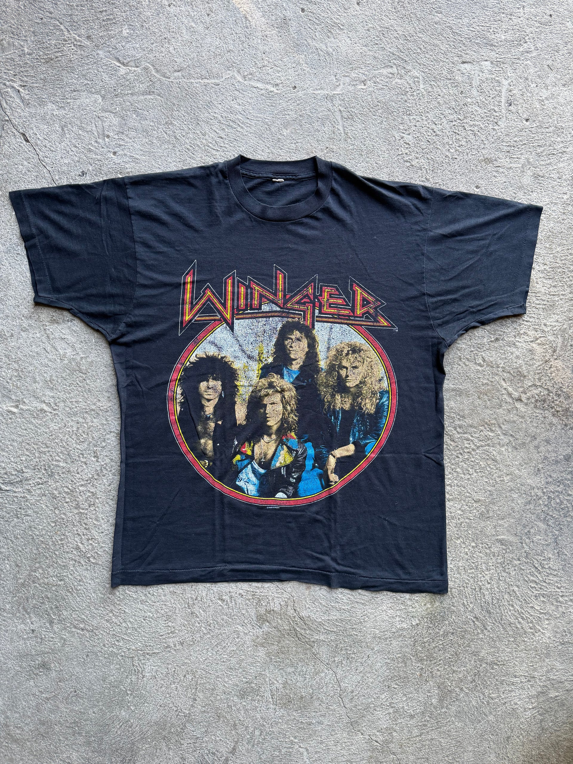 Winger 1989 Vintage Band Tee | Size L