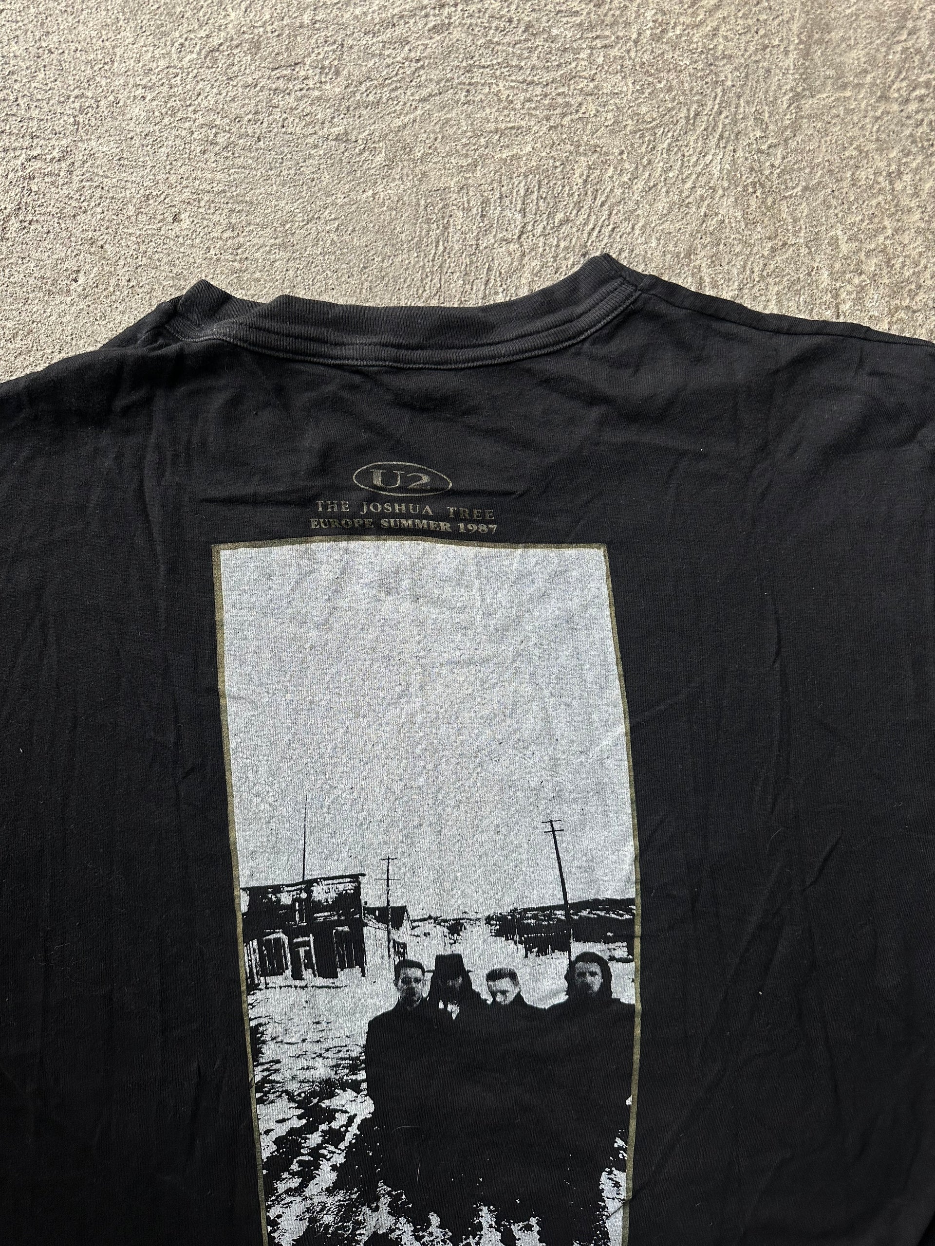 U2 Joshua Tree Europe Tour 1987 Vintage Tee | Size L