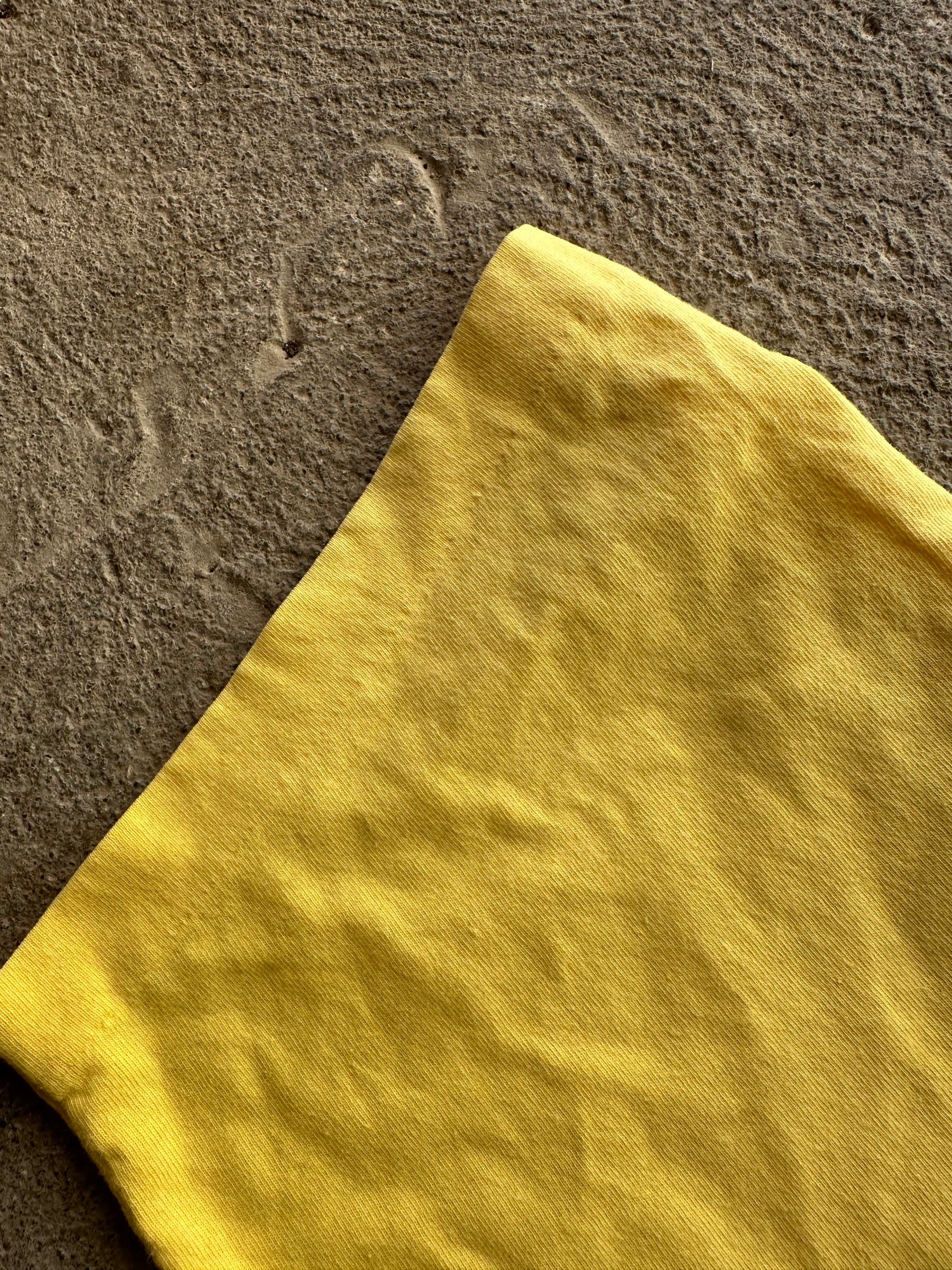 Champion Vintage Single Stitch Tee Yellow | Size XL