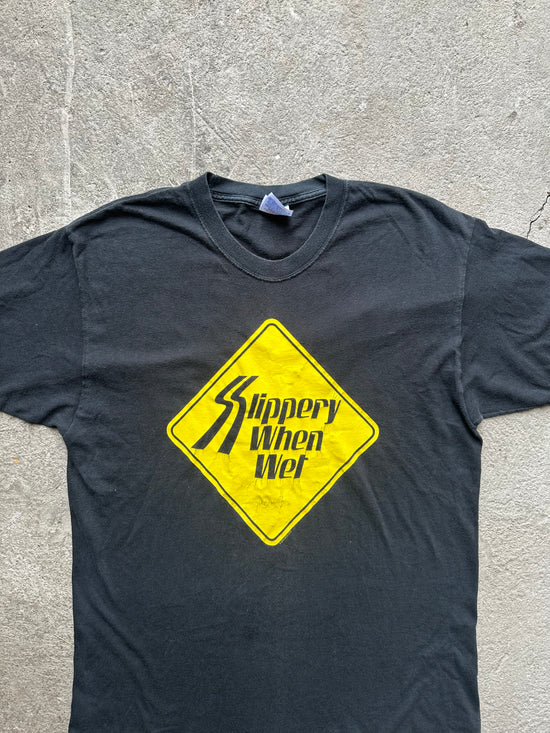 Bon Jovi Slippery When Wet Tour Reprint Vintage Tee | Size L