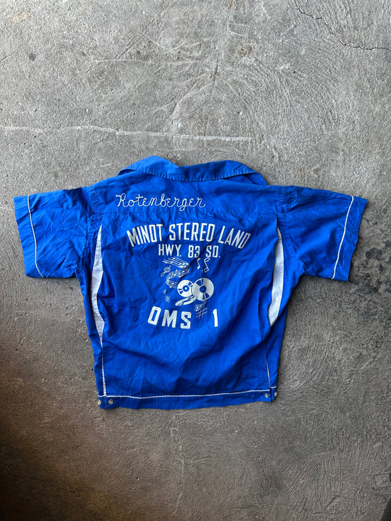 60s Hilton Bowling Shirt “Minot Stereo Land” | Size M