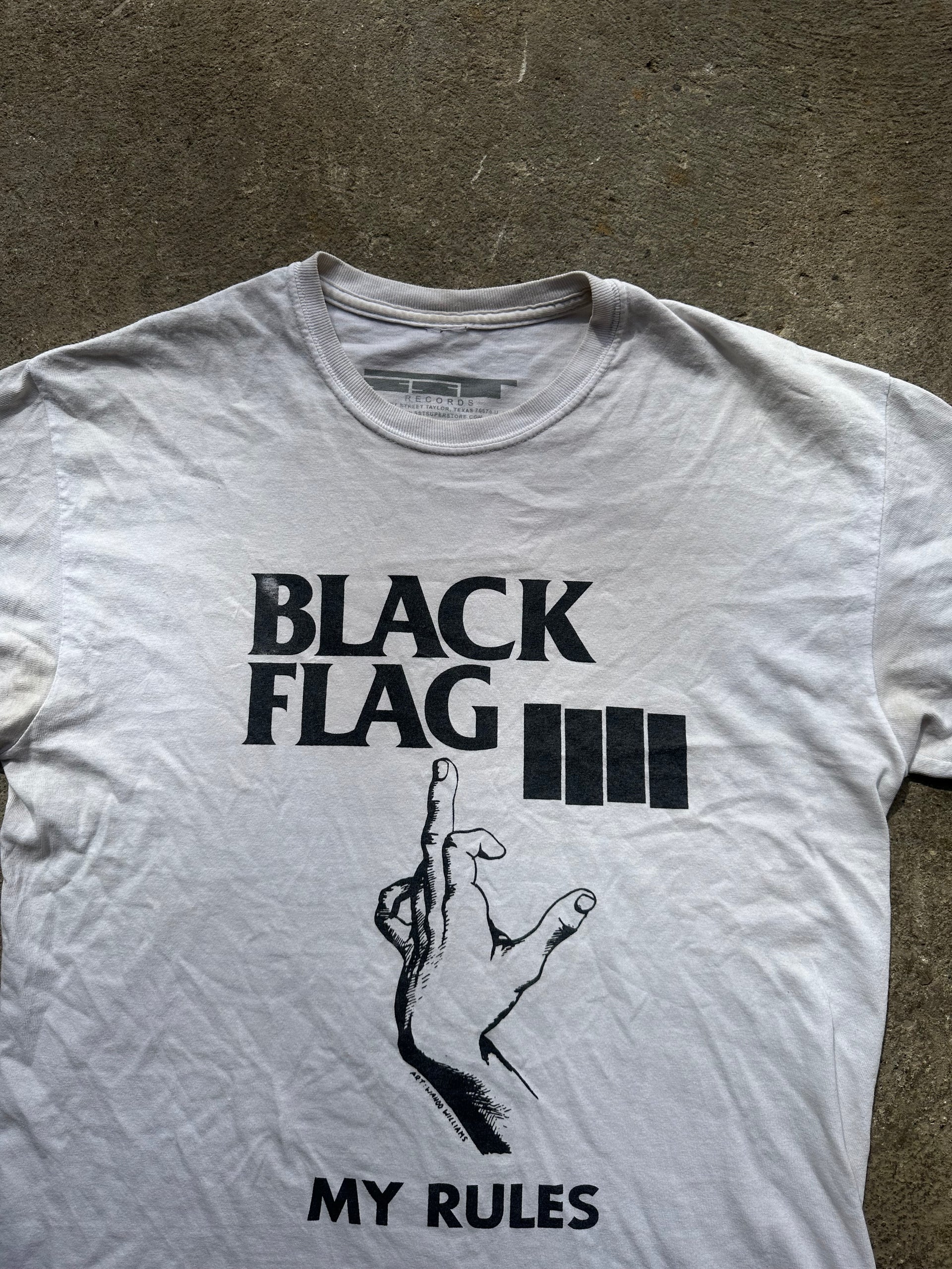 Vintage Offical Black Flag “My Rules” Tee | Size M/L