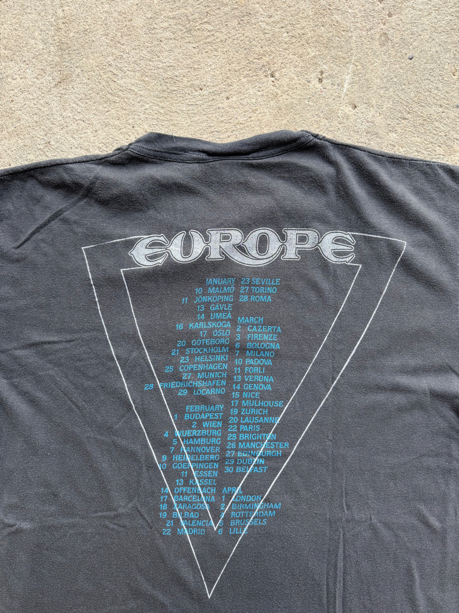 Europe Tour 1988-89 Vintage Tee | Size XL