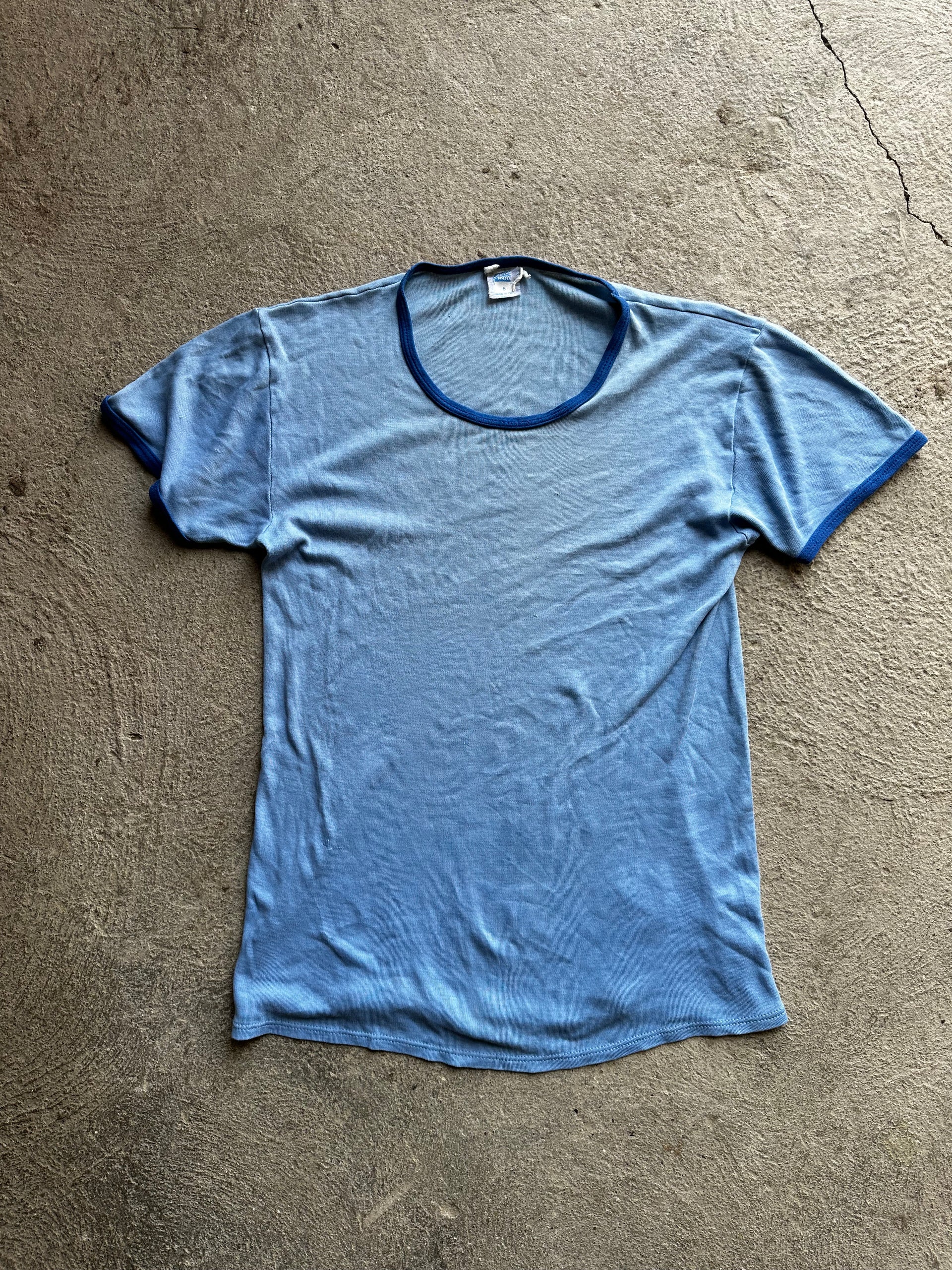Vintage 70s British Ringer Tee | Size M/L