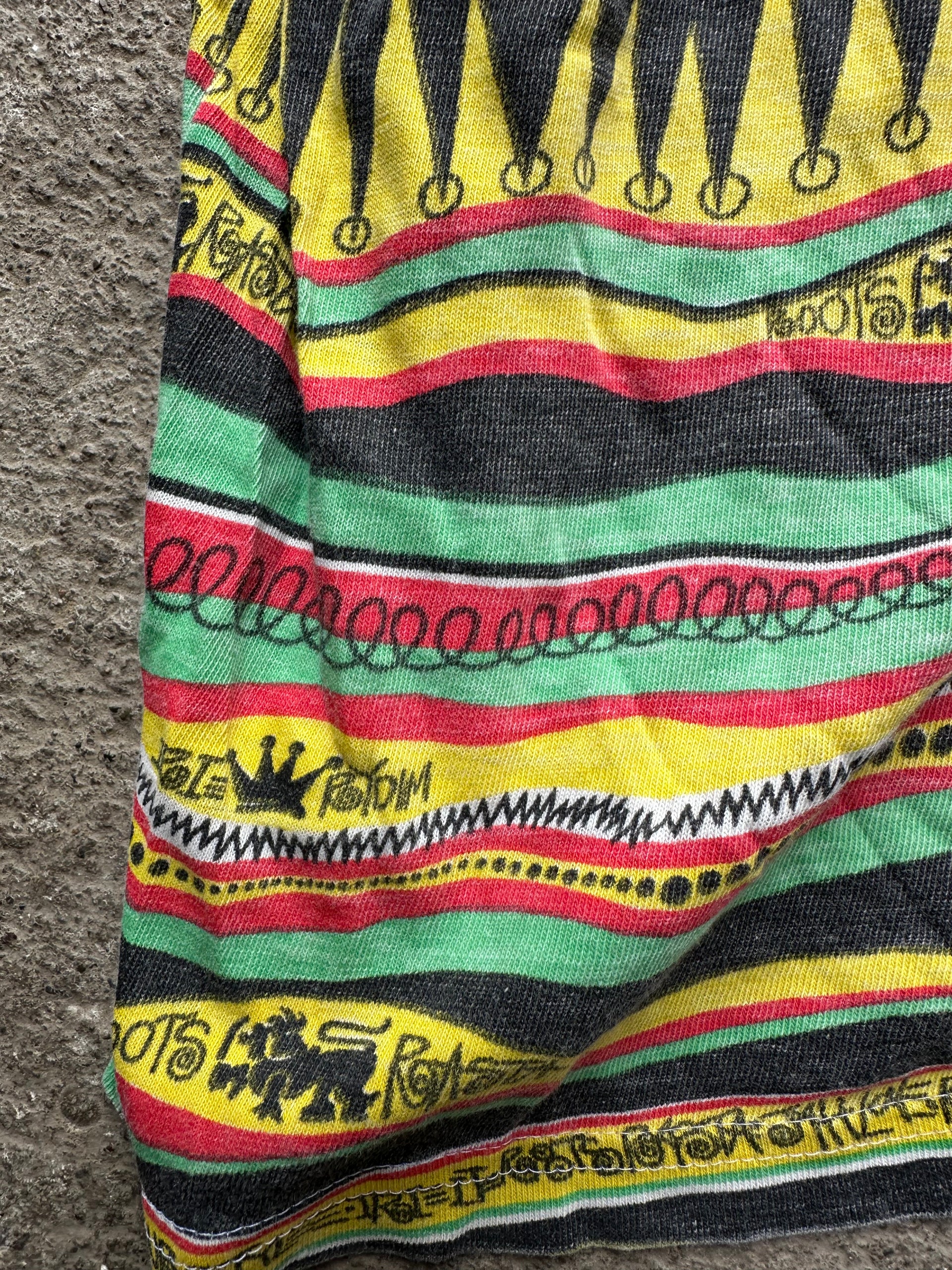 Vintage 90s Stüssy Rasta Tee|Size M