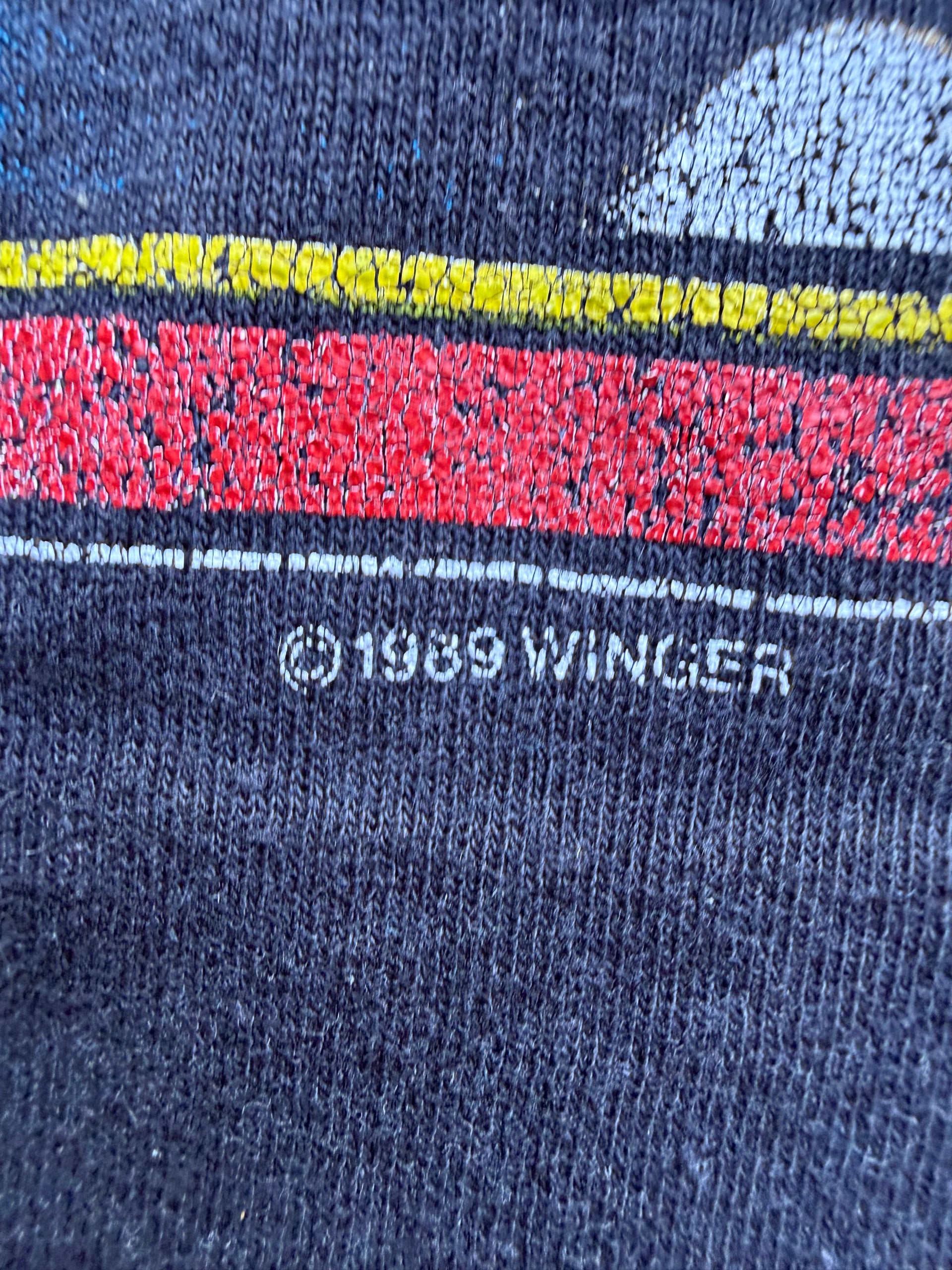 Winger 1989 Vintage Band Tee | Size L