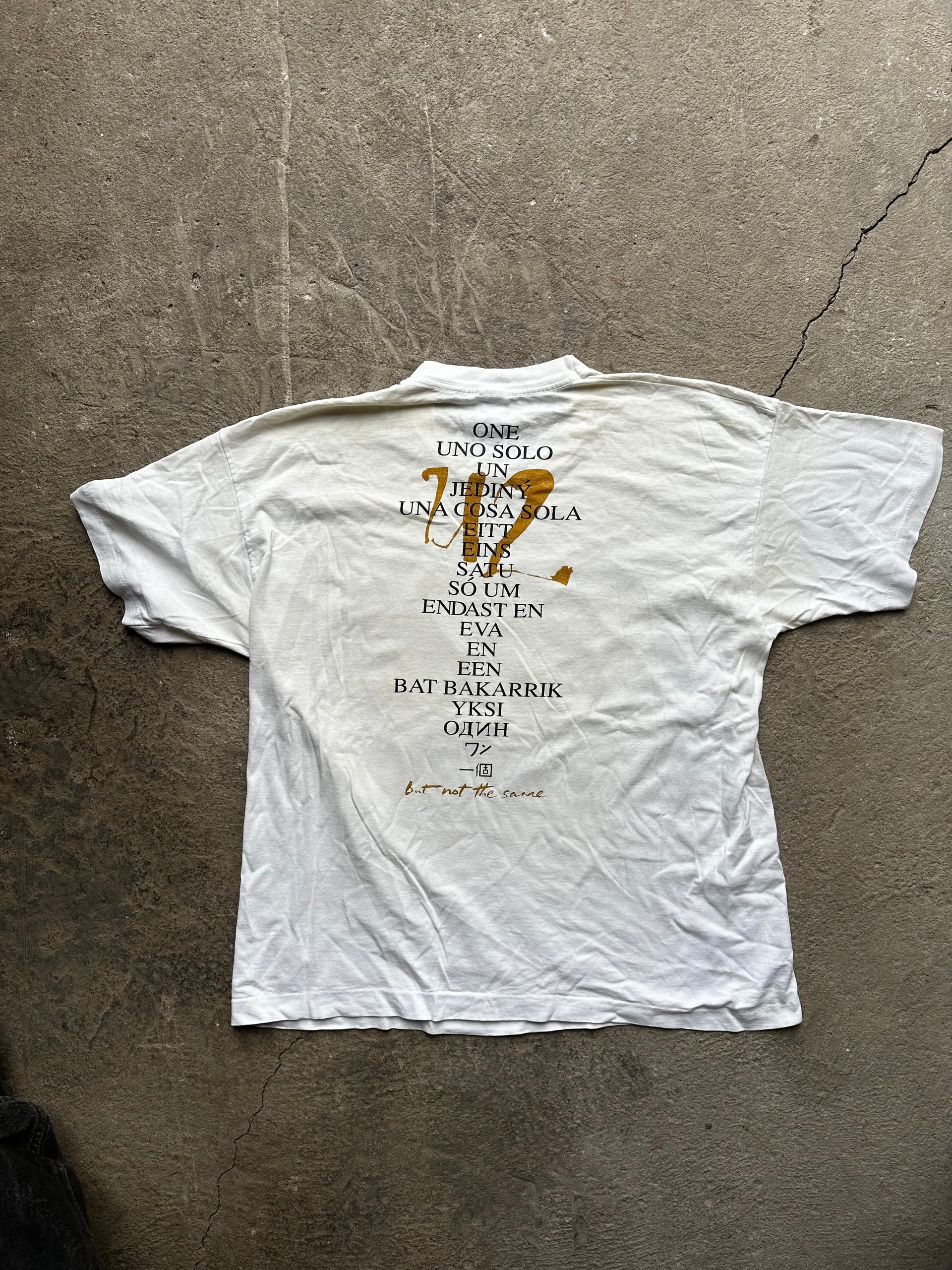U2 “Smell the Flowers” One Campaign Vintage T-shirt 1991 | Size L/XL