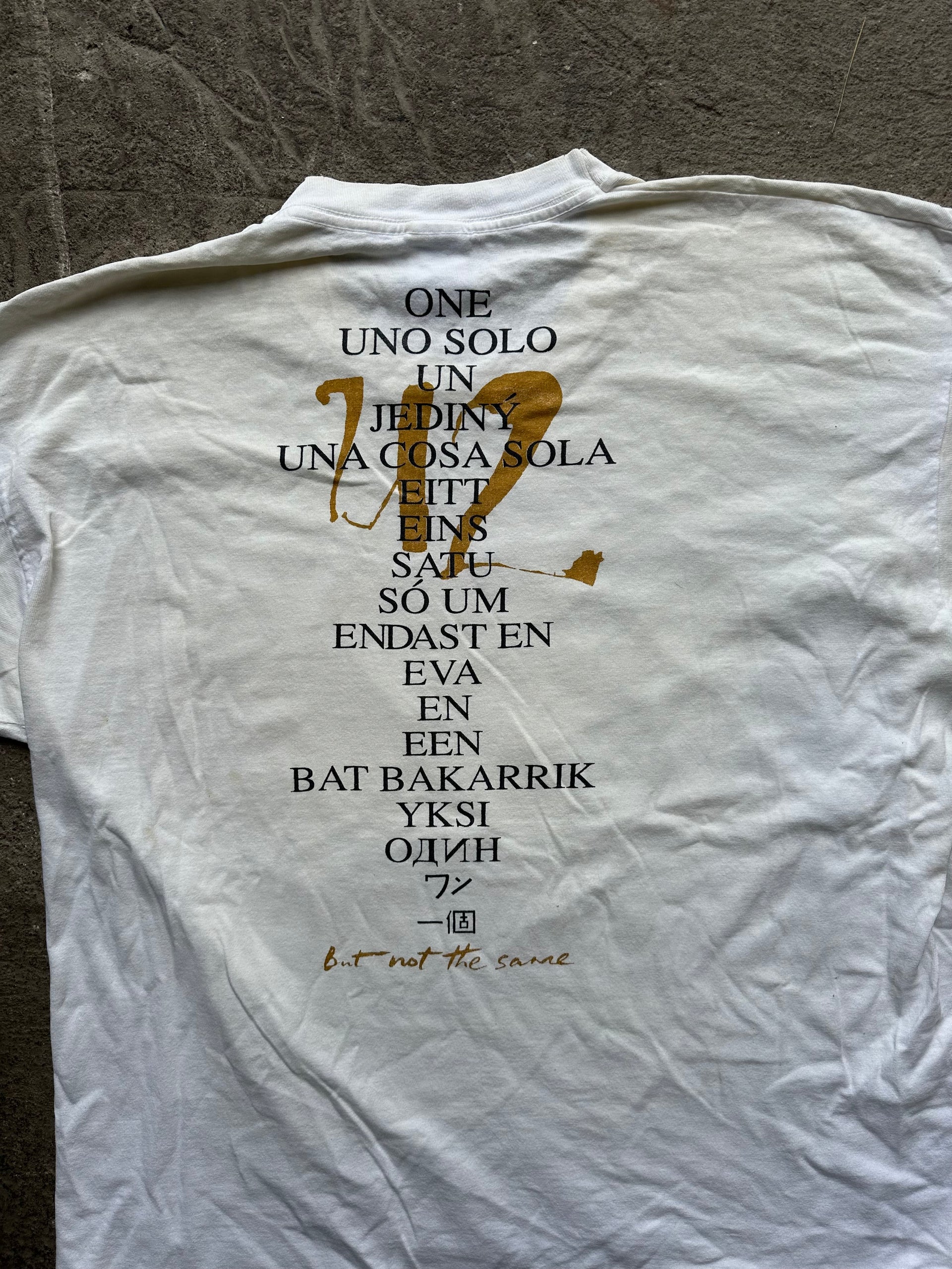 U2 “Smell the Flowers” One Campaign Vintage T-shirt 1991 | Size L/XL