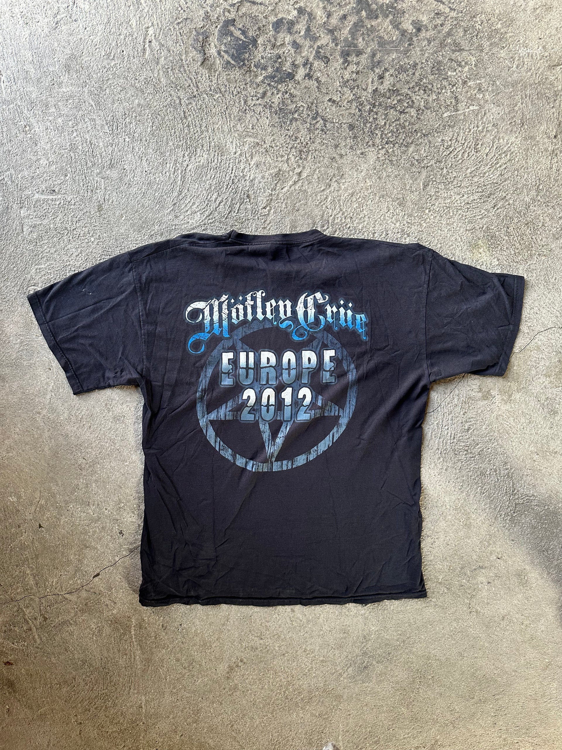 Mötley Crüe Europe Tour 2012 Vintage Tee | Size XL