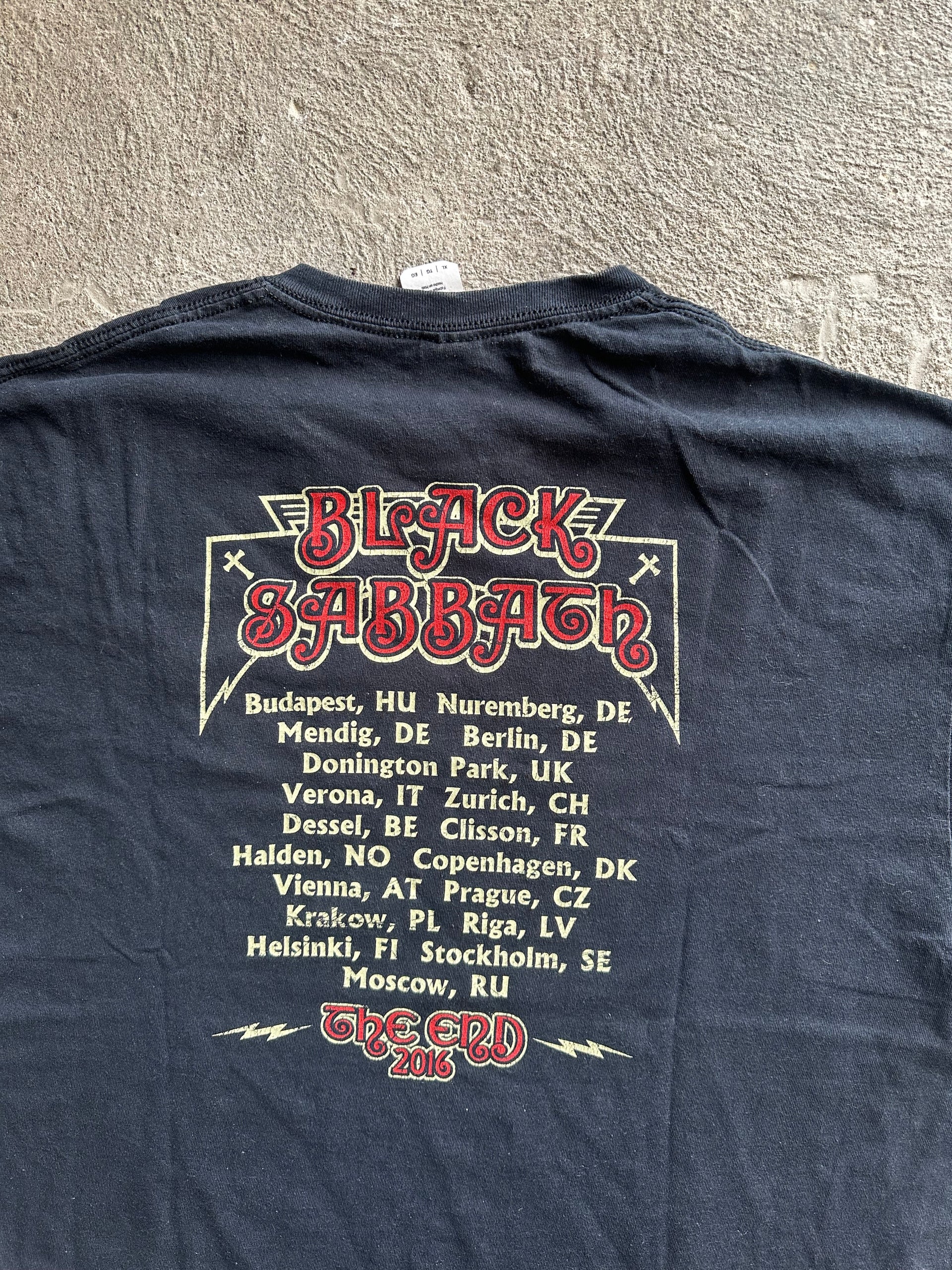 Black Sabbath “The End” Farewell Tour Tee 2016 | Size XL