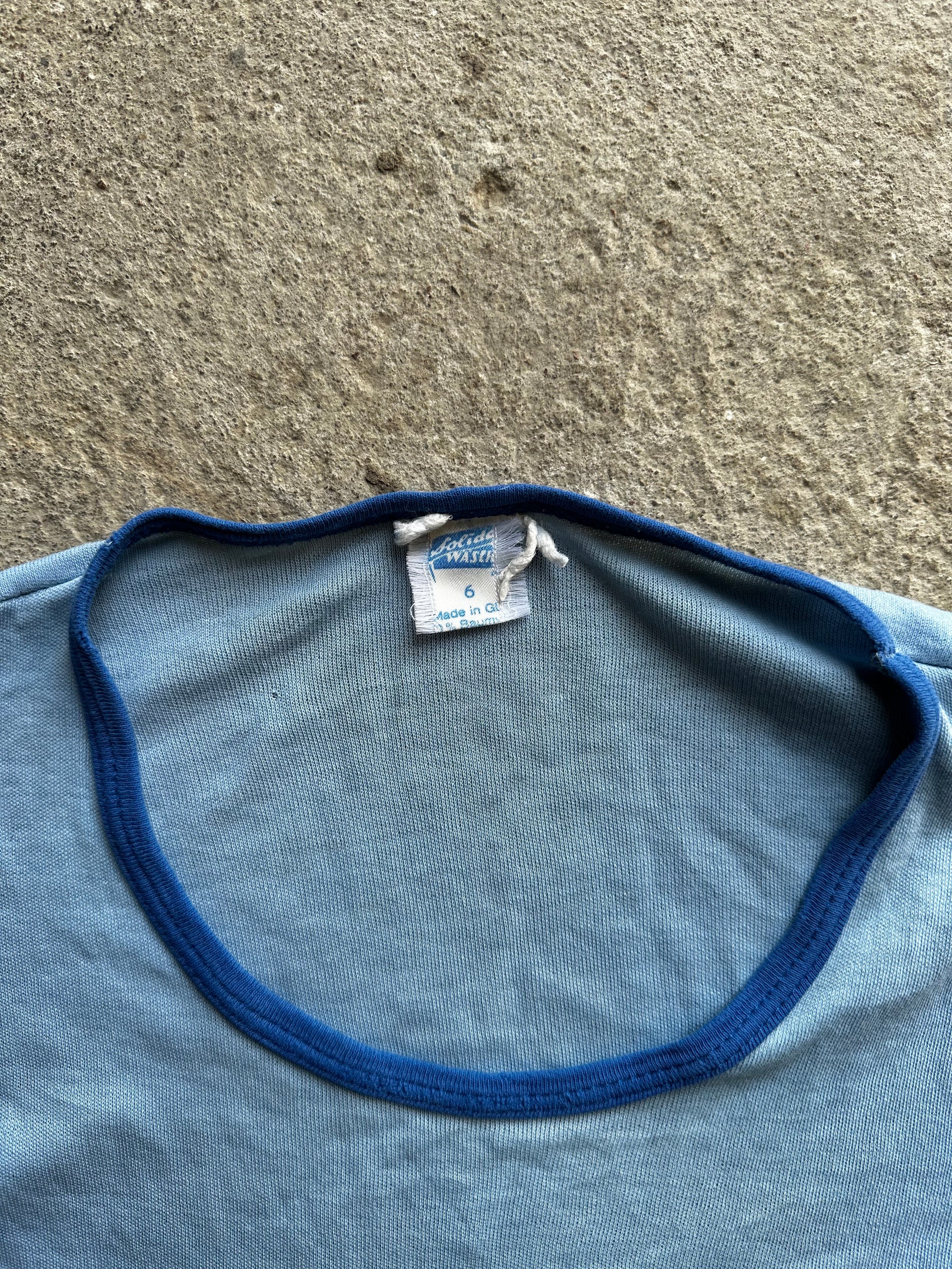 Vintage 70s British Ringer Tee | Size M/L