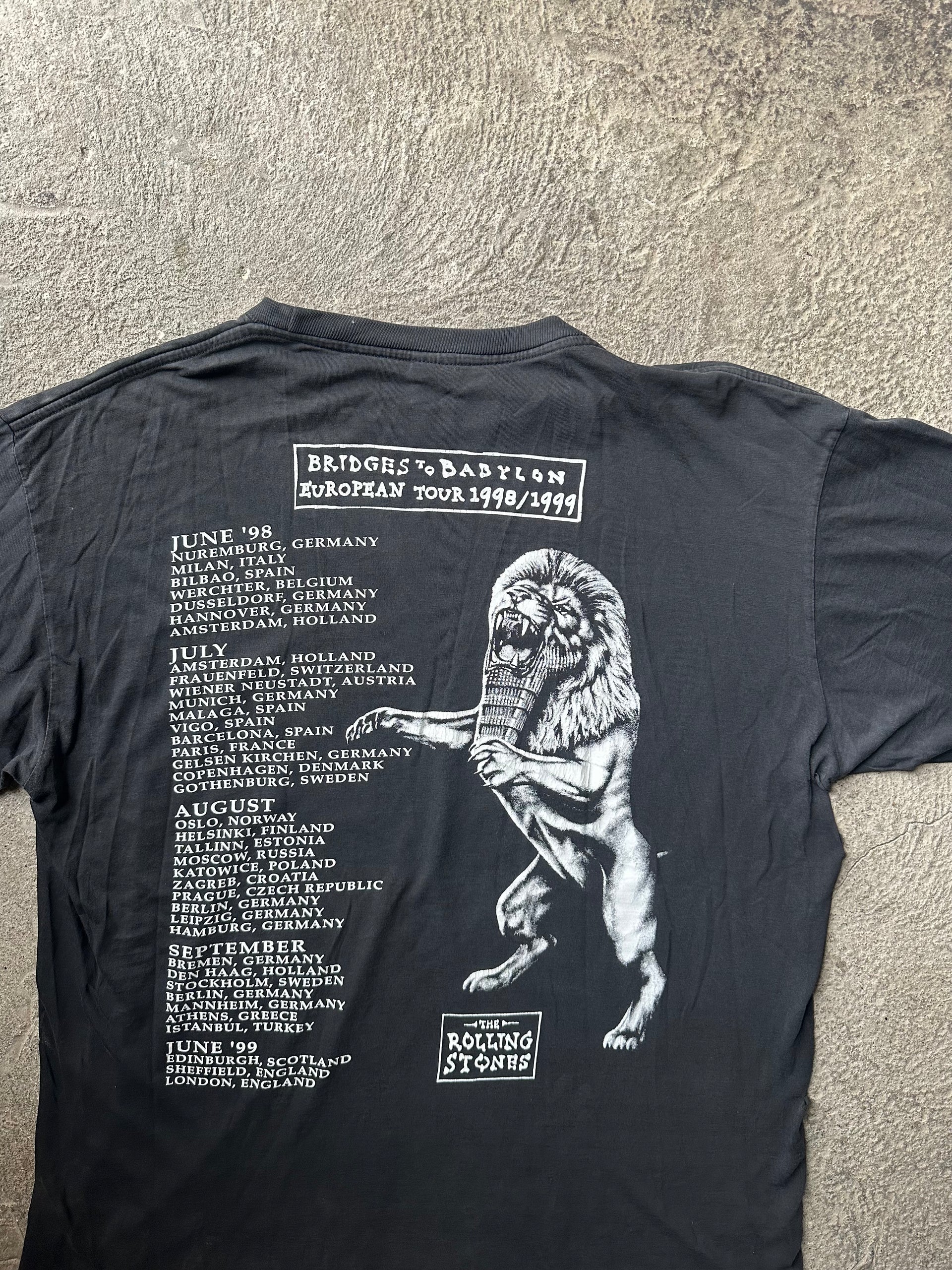 Rolling Stones Bridges to Babylon Tour 1998/99 Vintage Tee | Size XL
