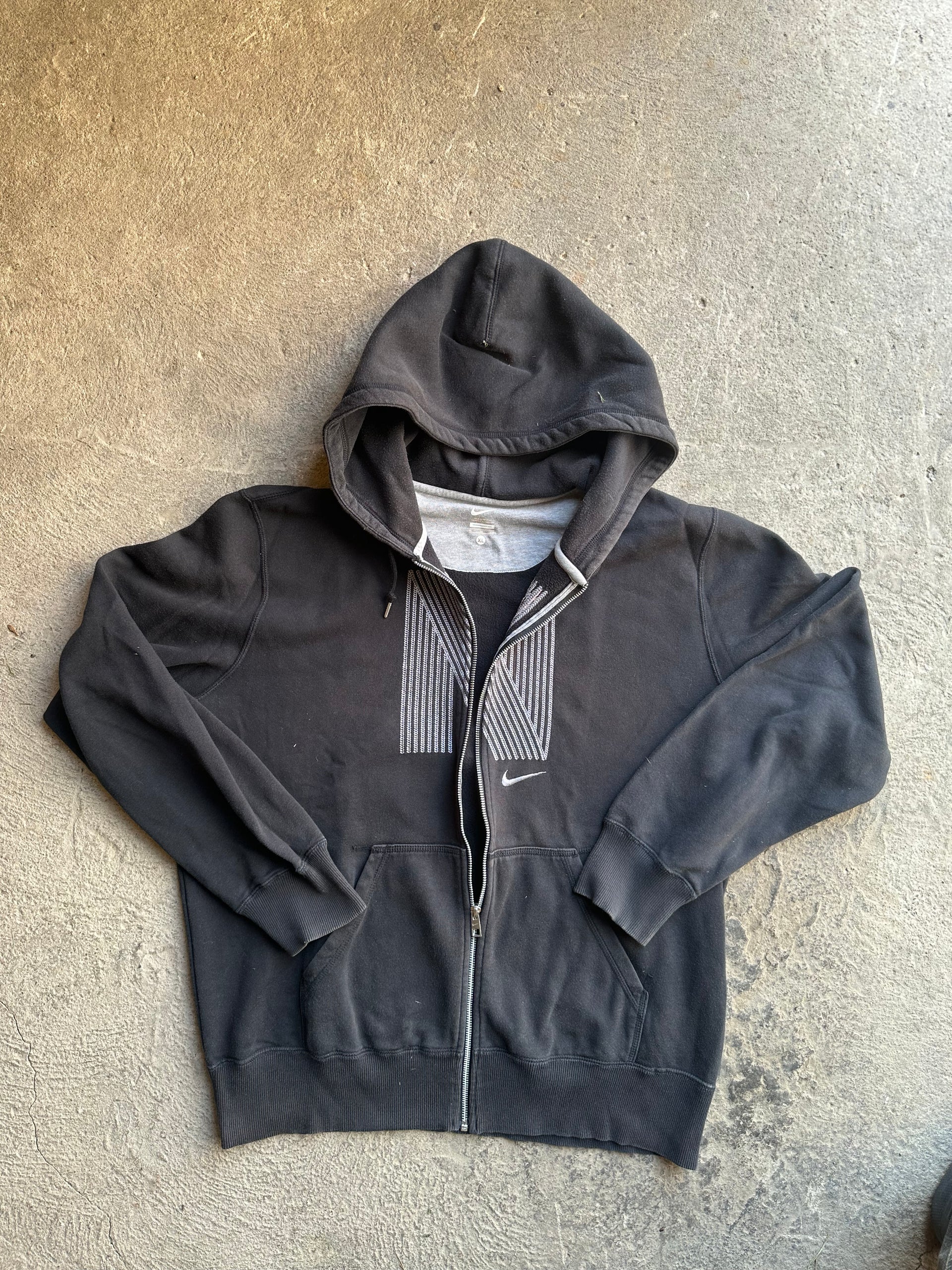 Nike Logo Full-Zip Hoodie 2010s | Size XL
