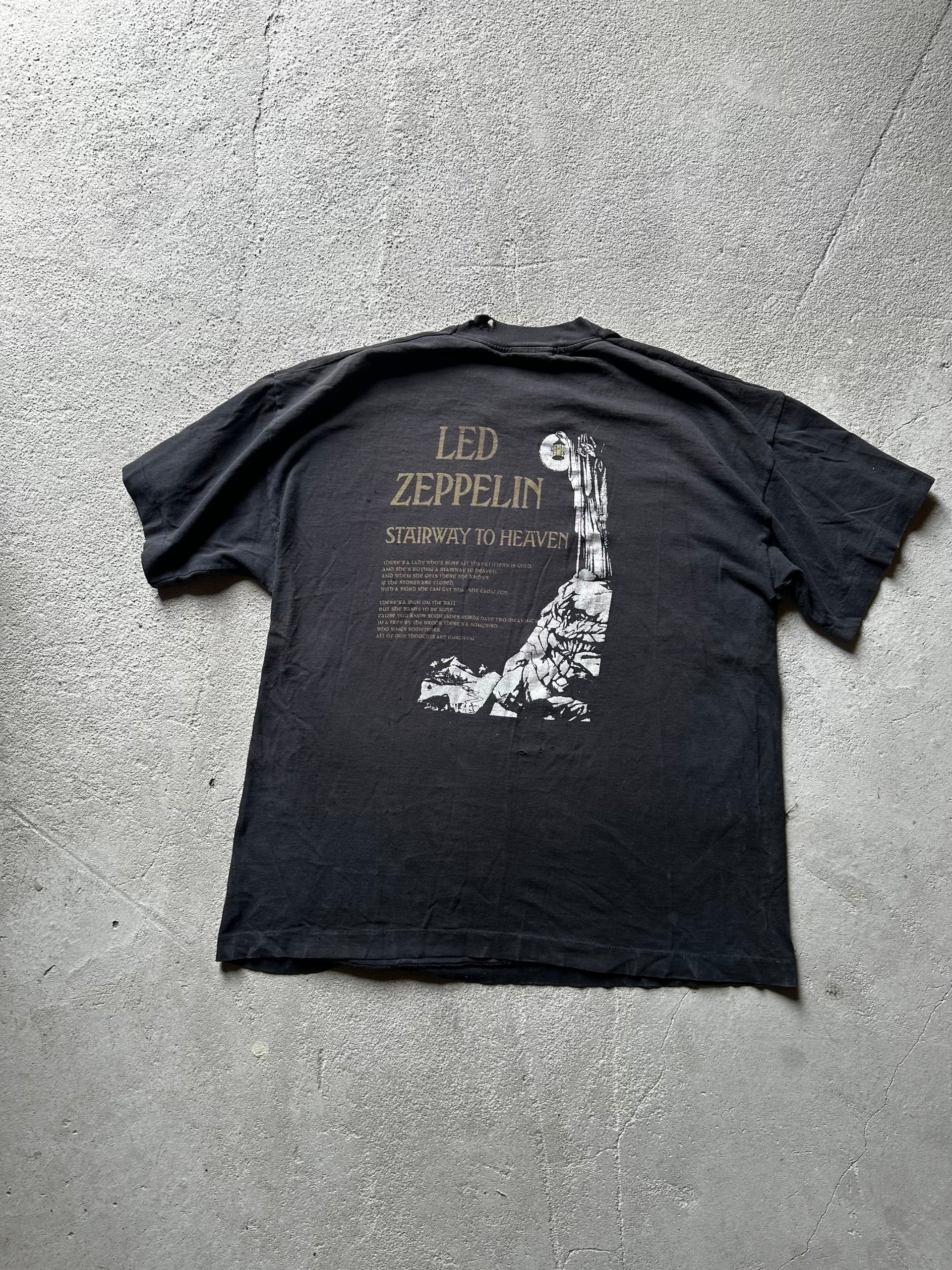 Led Zeppelin Stairway to Heaven 80s Vintage Tee| Size M/ L
