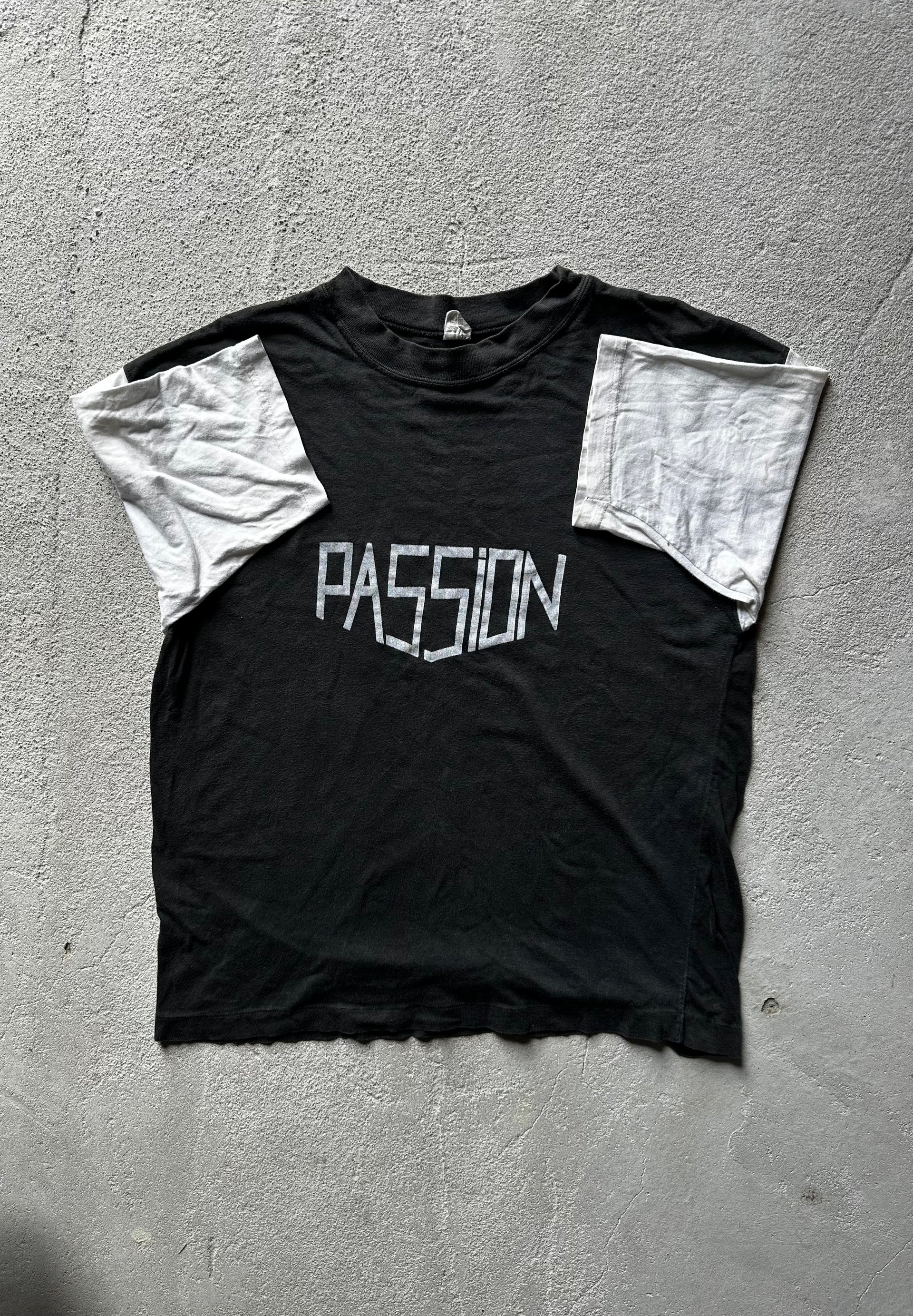 PASSION Archive Graphic Tee – Black/White | size S/ M