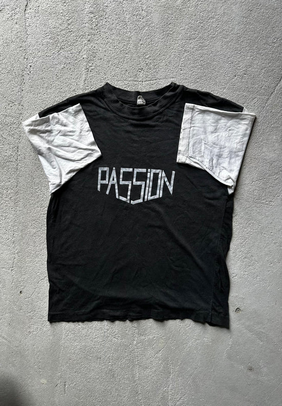 PASSION Archive Graphic Tee – Black/White | size S/ M