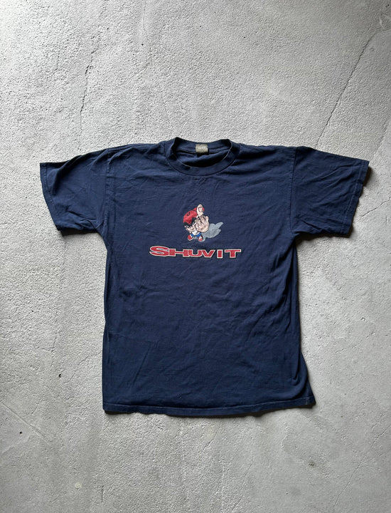 Vintage late 1990s early 2000s Shuvit skate t-shirt faded black streetwear size L