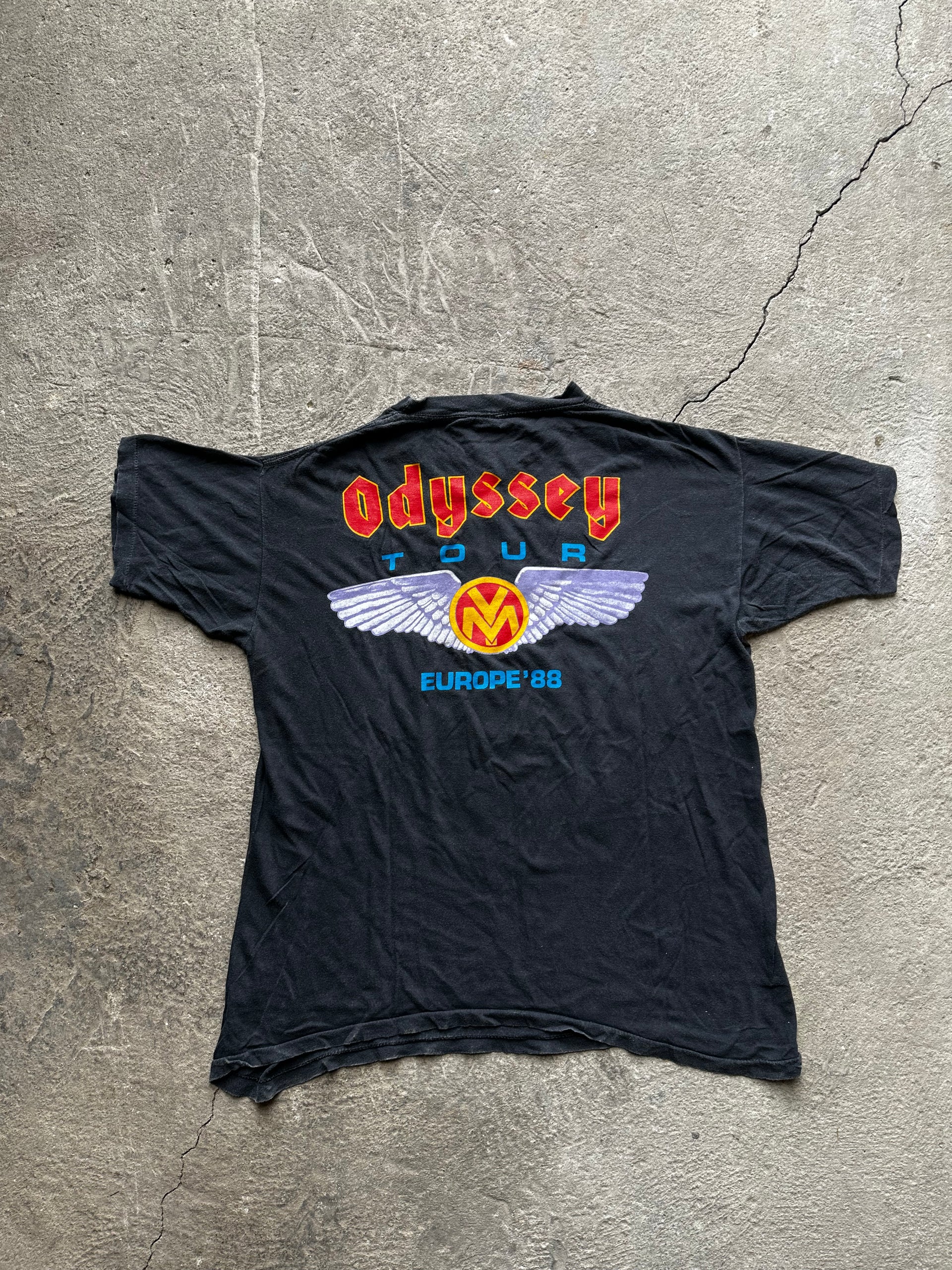 Yngwie Malmsteen Odyssey Tour Europe 1988 Vintage T-shirt | Size M/L