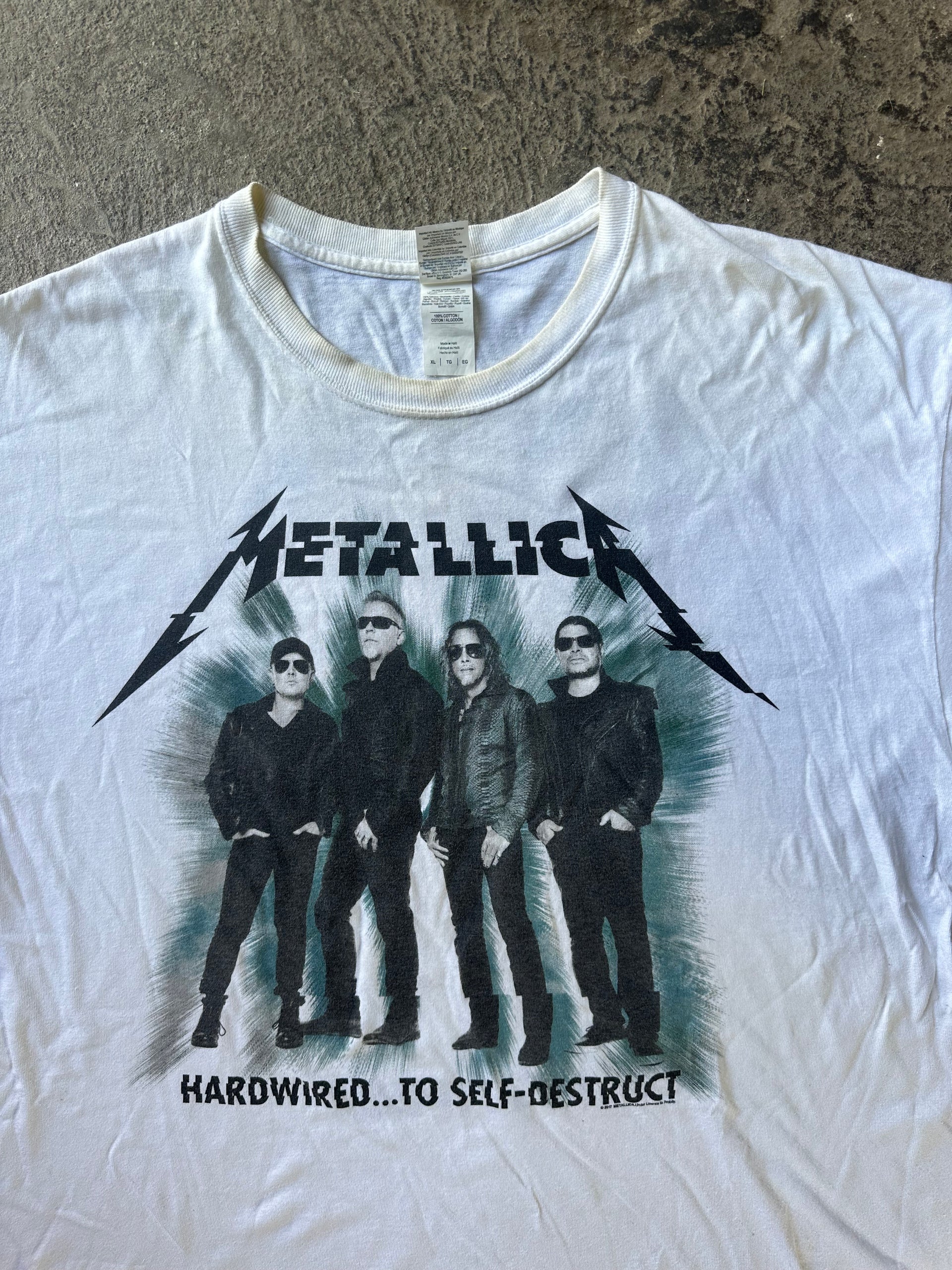 Metallica WorldWired Hardwired Tour 2017–2018 Vintage Tee