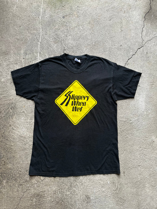 Bon Jovi Slippery When Wet Tour Reprint Vintage Tee | Size L