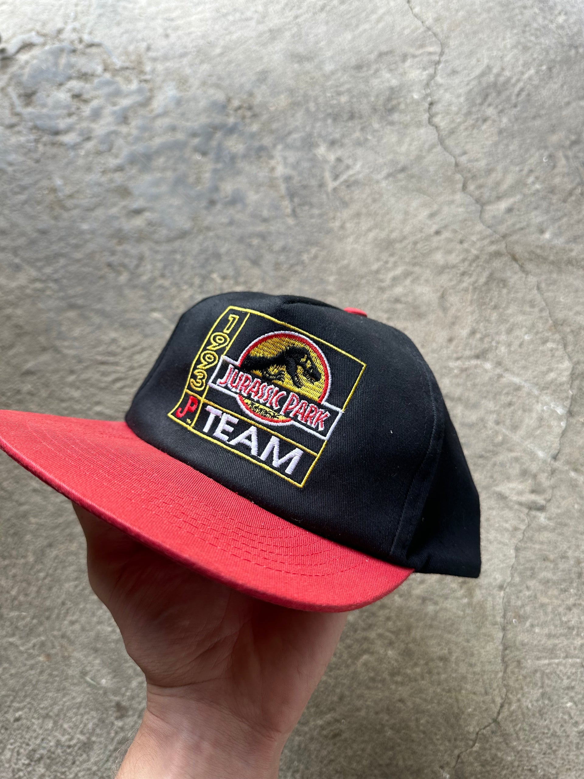 90s Jurassic Park Team Snapback Cap | 1993 Promo