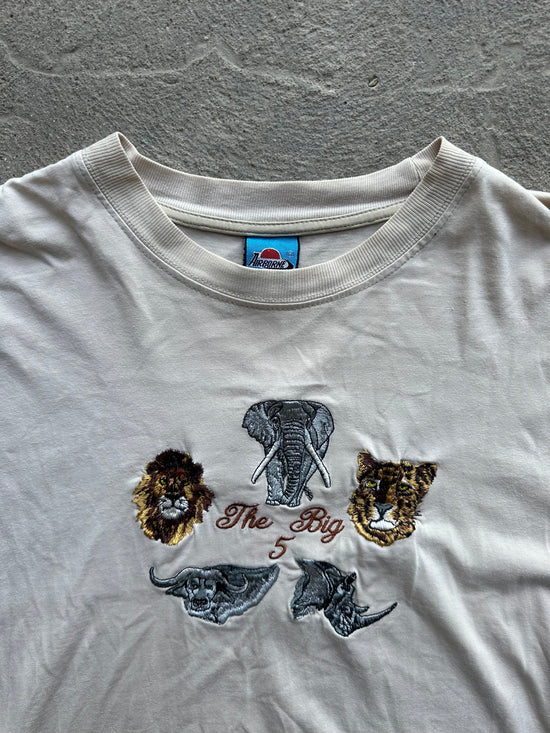 Vintage Big 5 Embroidered Safari Tee | Size XL