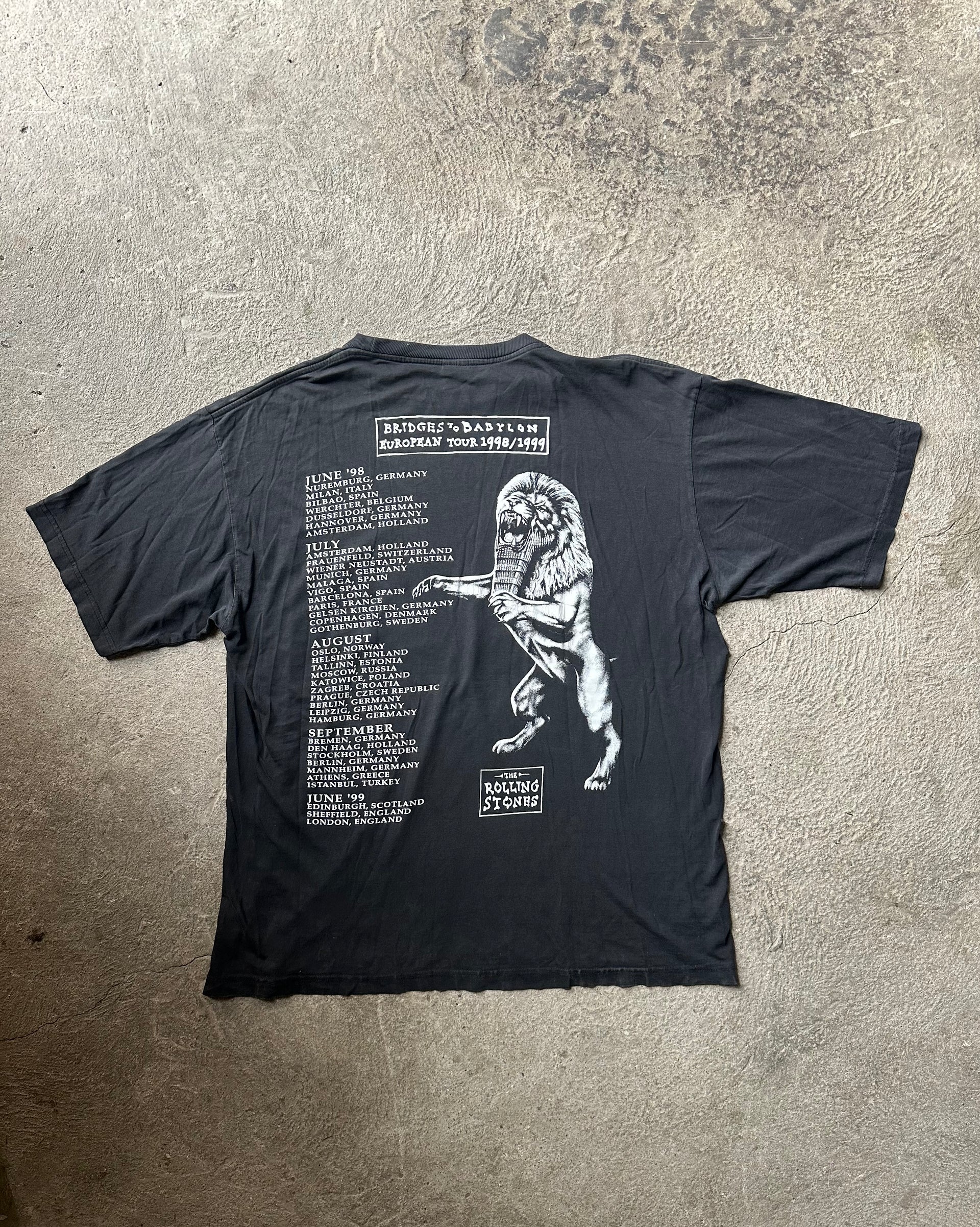Rolling Stones Bridges to Babylon Tour 1998/99 Vintage Tee | Size XL