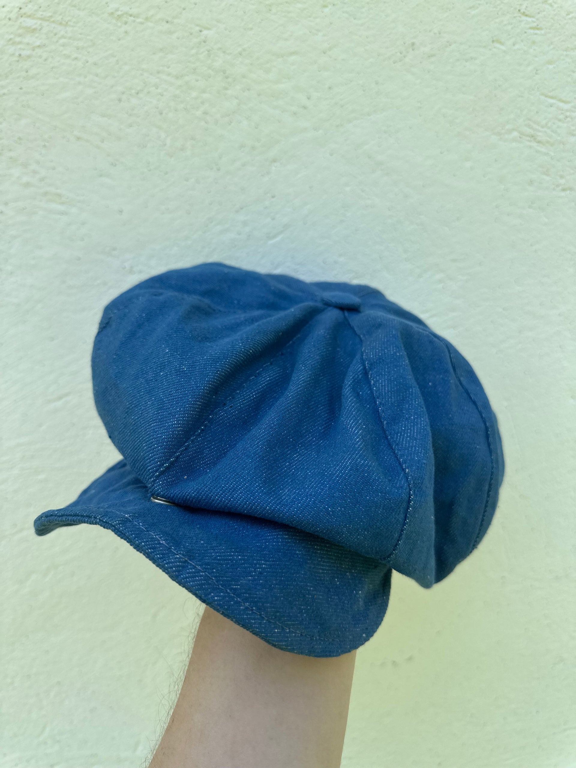 Vintage Faded Blue Newsboy Cap | 70s–80s