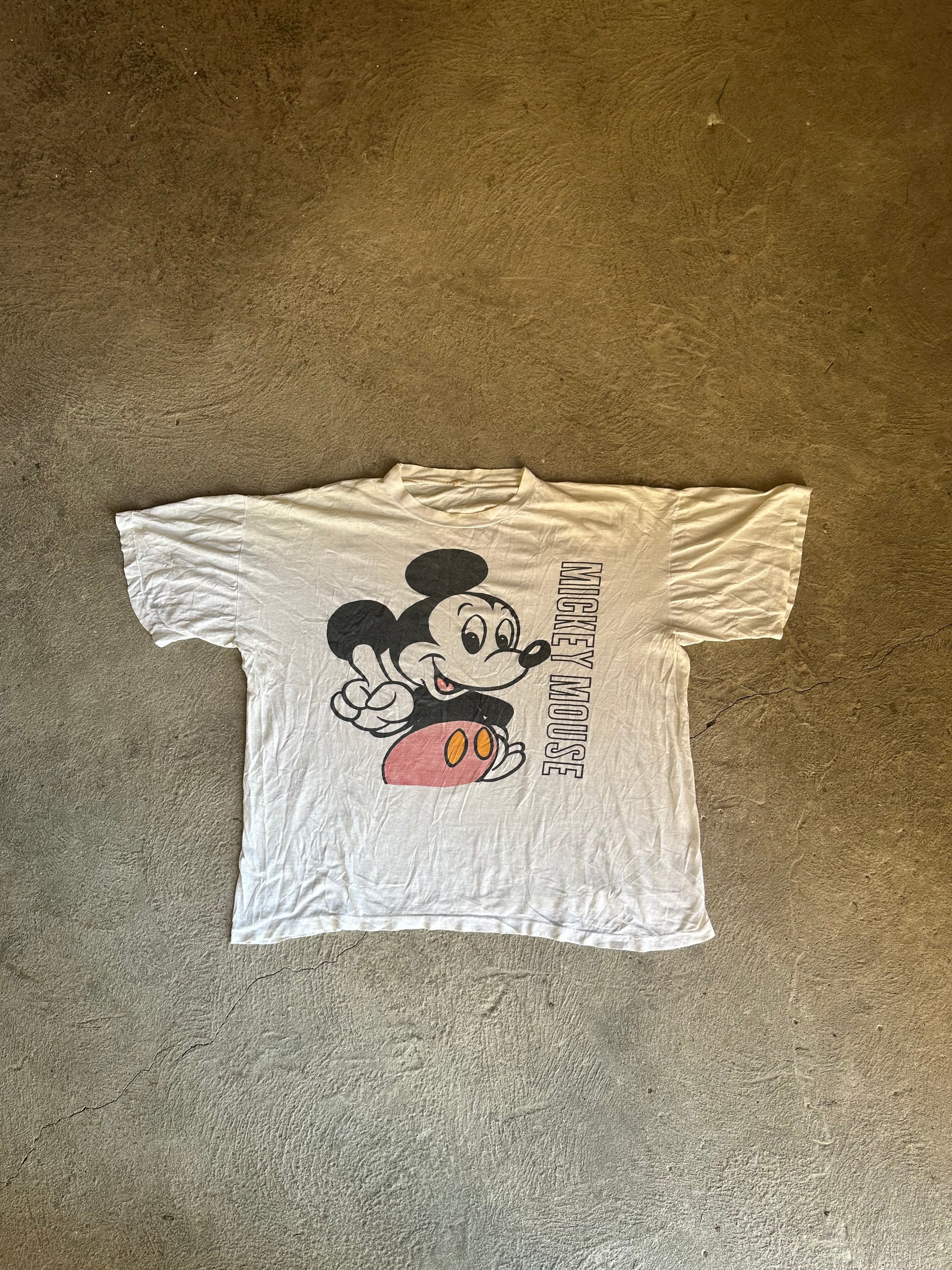 Vintage Mickey Mouse Bootleg Tee | Size XL