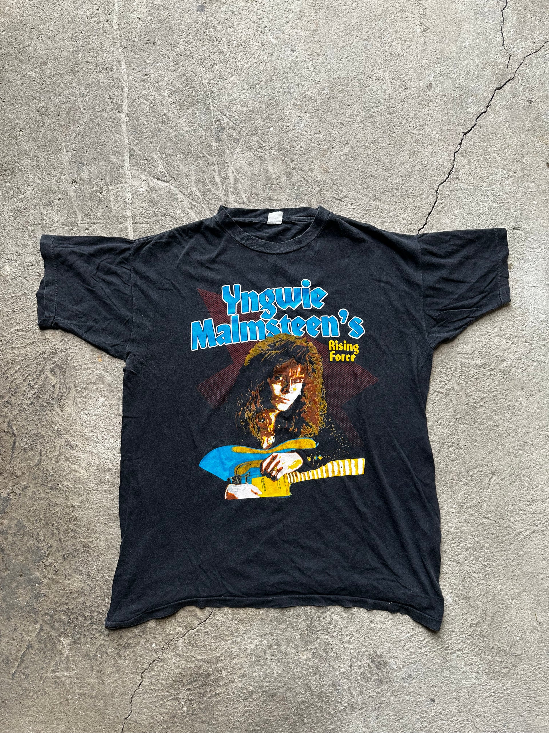 Yngwie Malmsteen Odyssey Tour Europe 1988 Vintage T-shirt | Size M/L