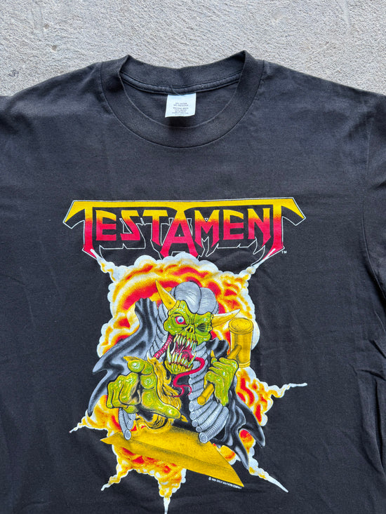 80s Testament Trial by Fire 1989 Vintage Tour Tee | Size L