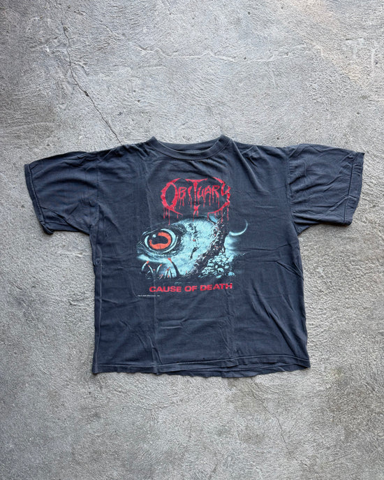 Obituary Cause of Death 1990 Vintage Tee | Size XL