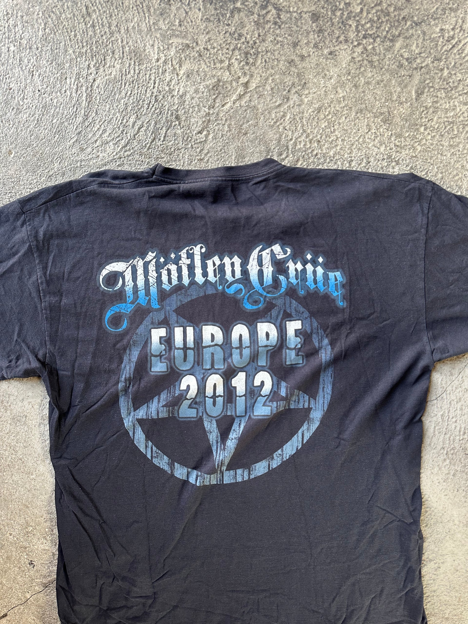 Mötley Crüe Europe Tour 2012 Vintage Tee | Size XL