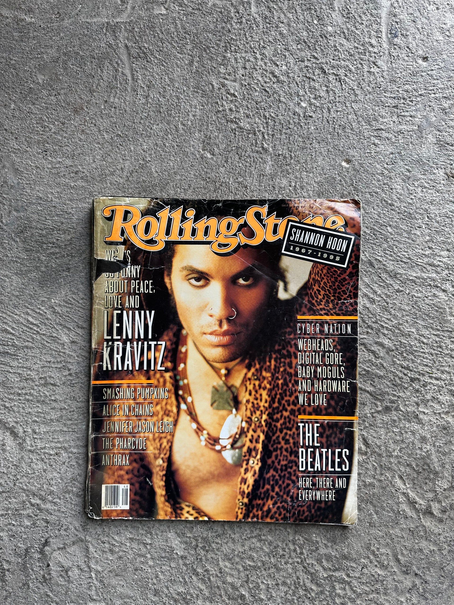 Rolling Stone Issue 722 – November 30, 1995
Lenny Kravitz Cover