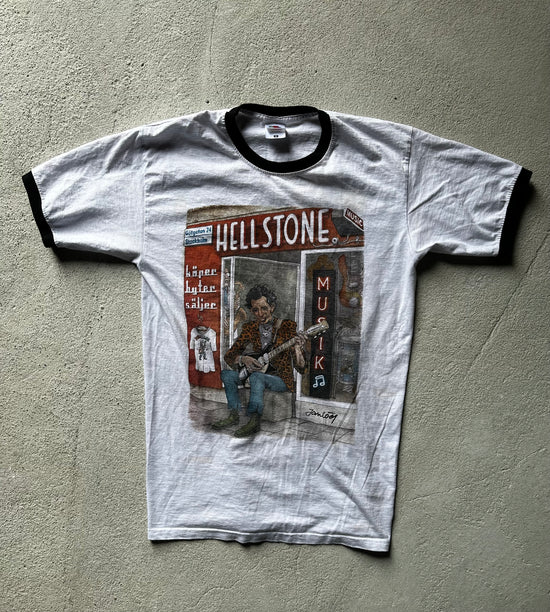 Hellstone Musik Ringer T-Shirt – Keith Richards by Jan Lööf
