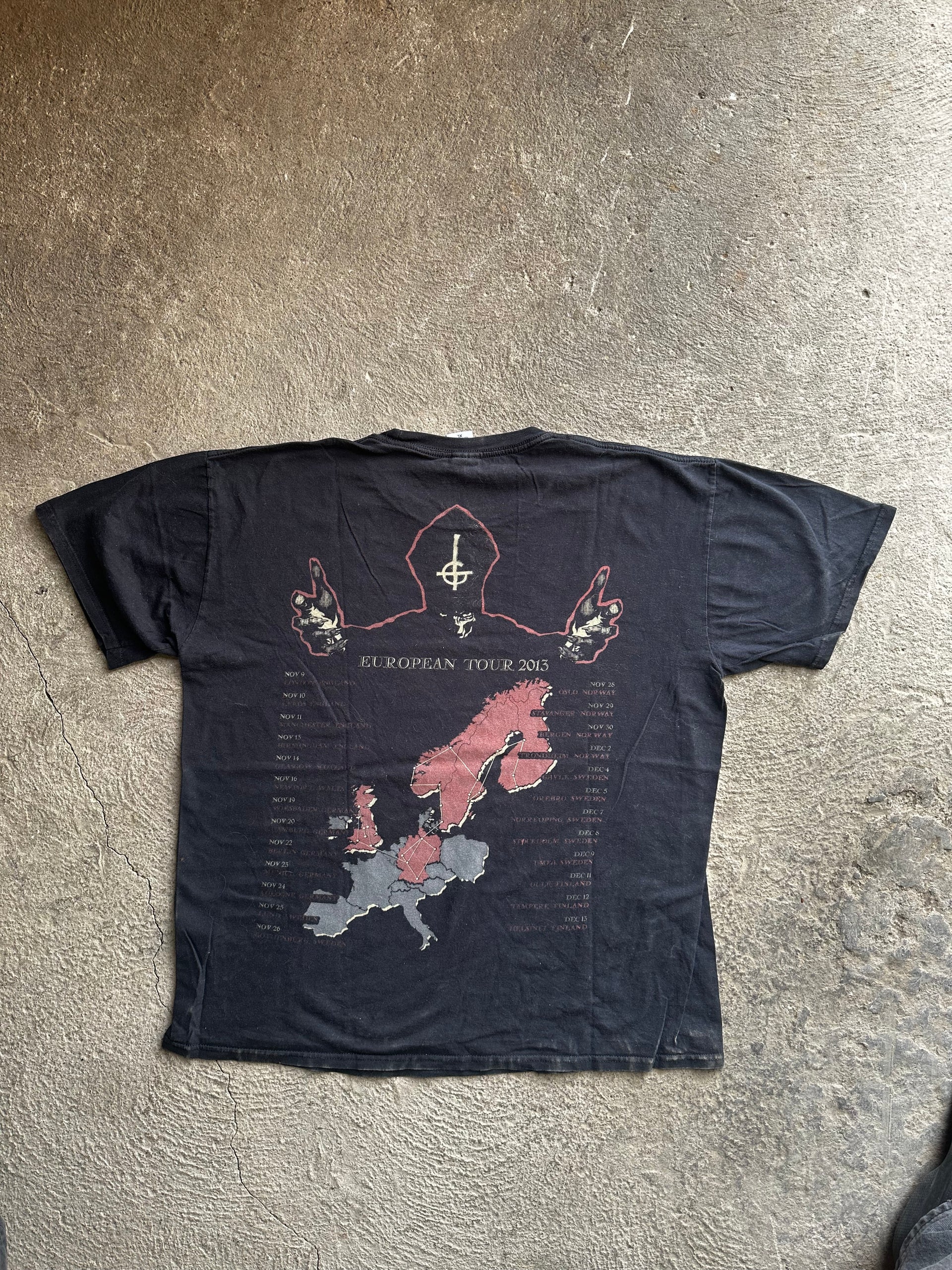 Ghost European Tour T-Shirt 2013 | Double-Sided | Size XL