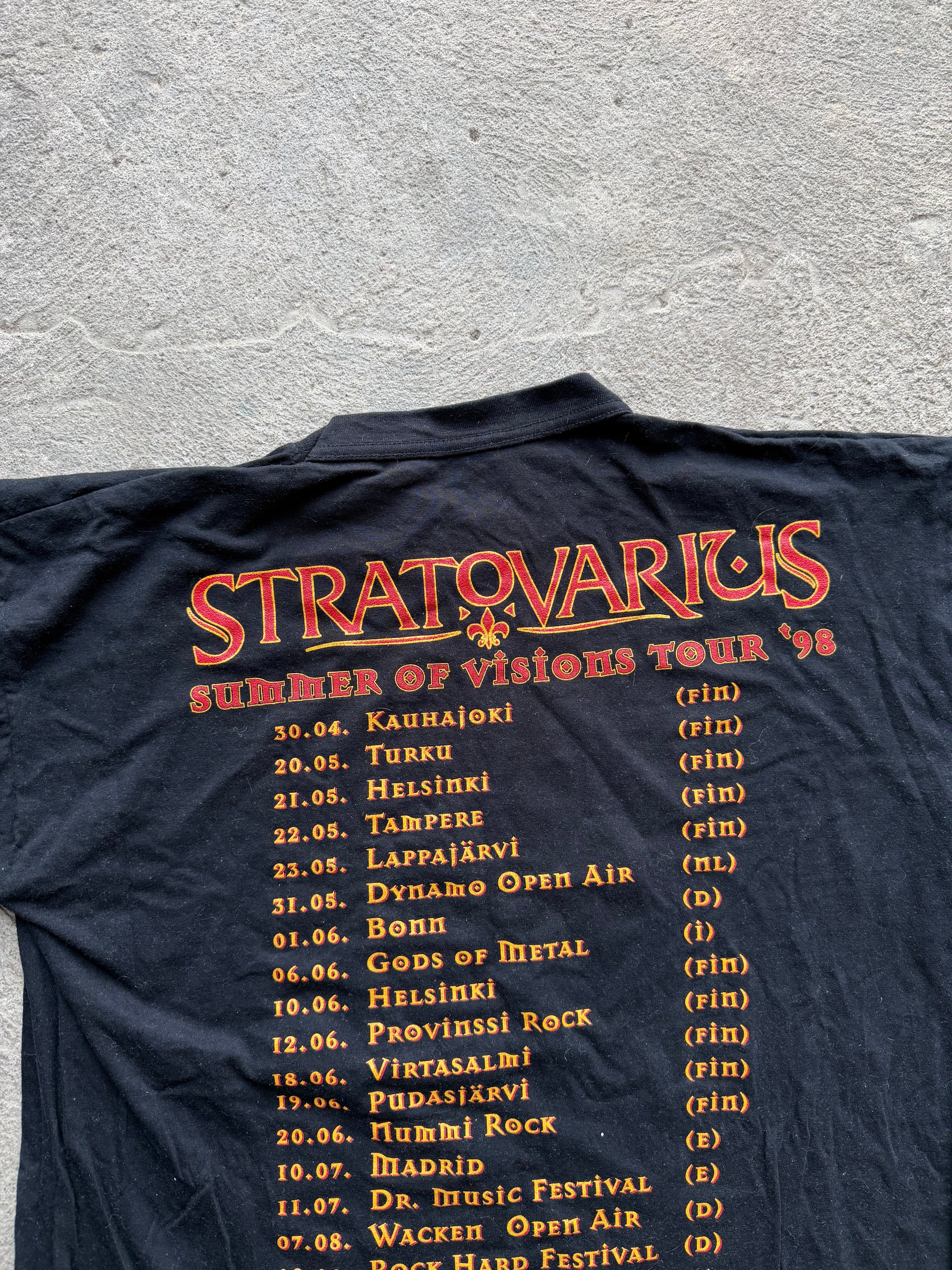 90s Stratovarius “Summer of Visions” 1998 Tour Tee | Size L