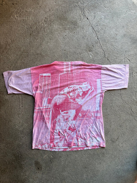 Abstract Lovers Pink City All-Over Print Tee | Size XL