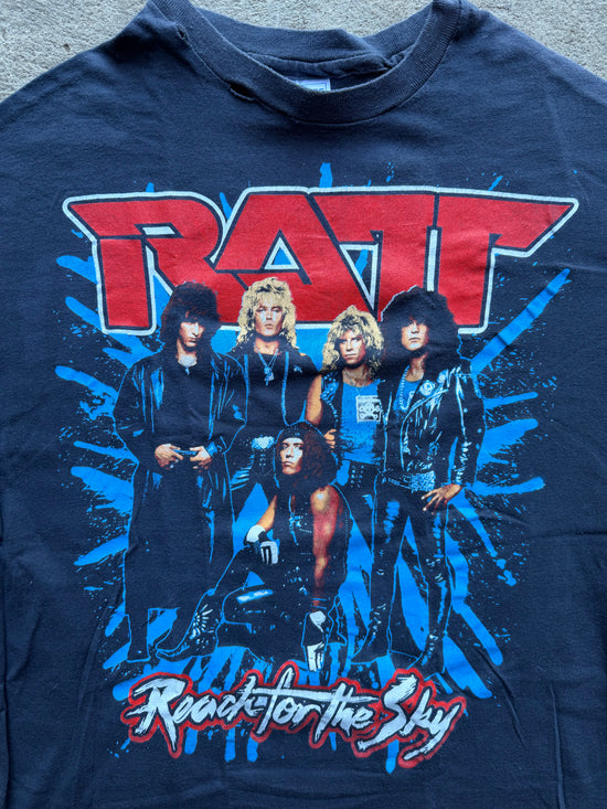 Ratt Reach for the Sky City to City World Tour 1989 Vintage Tee | Size L