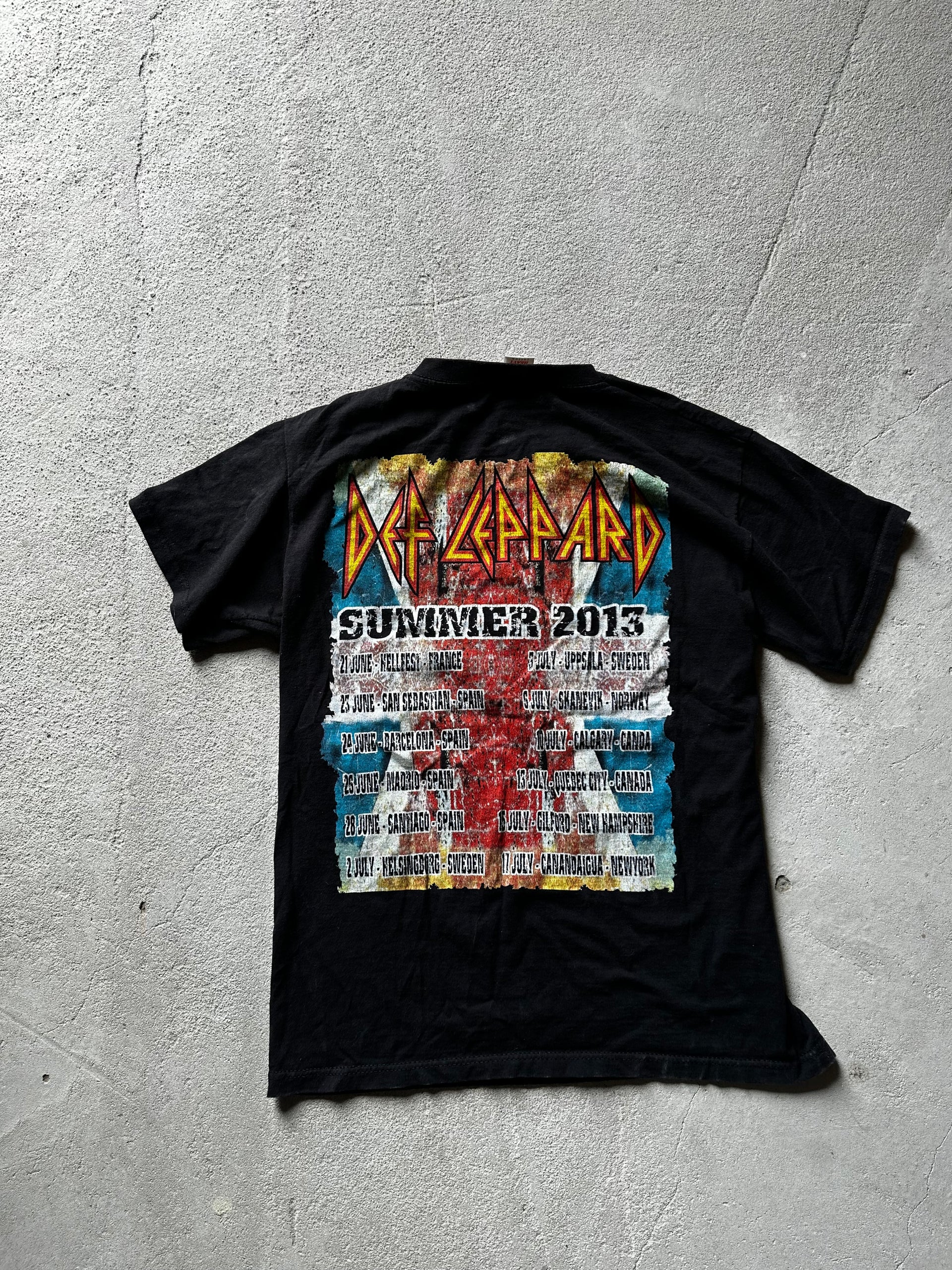 Def Leppard Summer Tour 2013 Tee – Black | Size L
