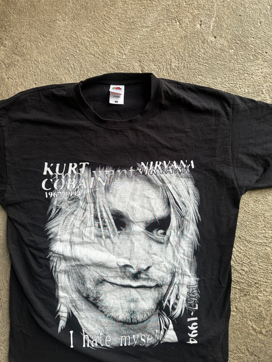 Kurt Cobain Tribute Tee “I Hate Myself” | Size L