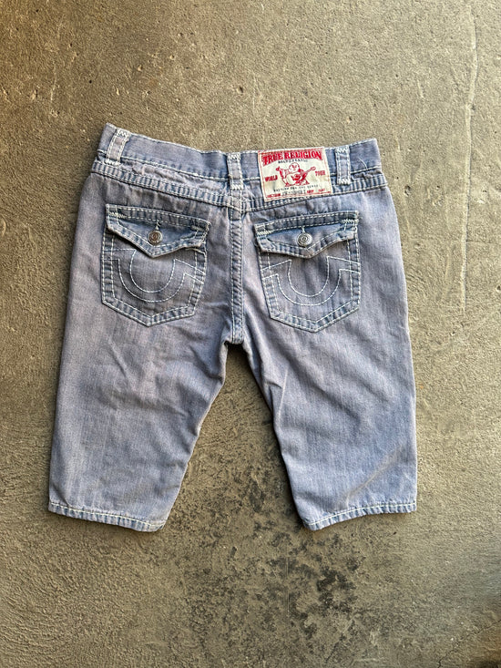 True Religion Flap Pocket Jean Shorts 2000s | Size W36