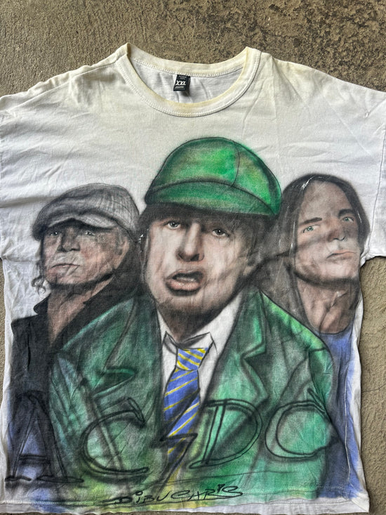 AC/DC Airbrush Bootleg Tee Mid 2000s | Size XL
