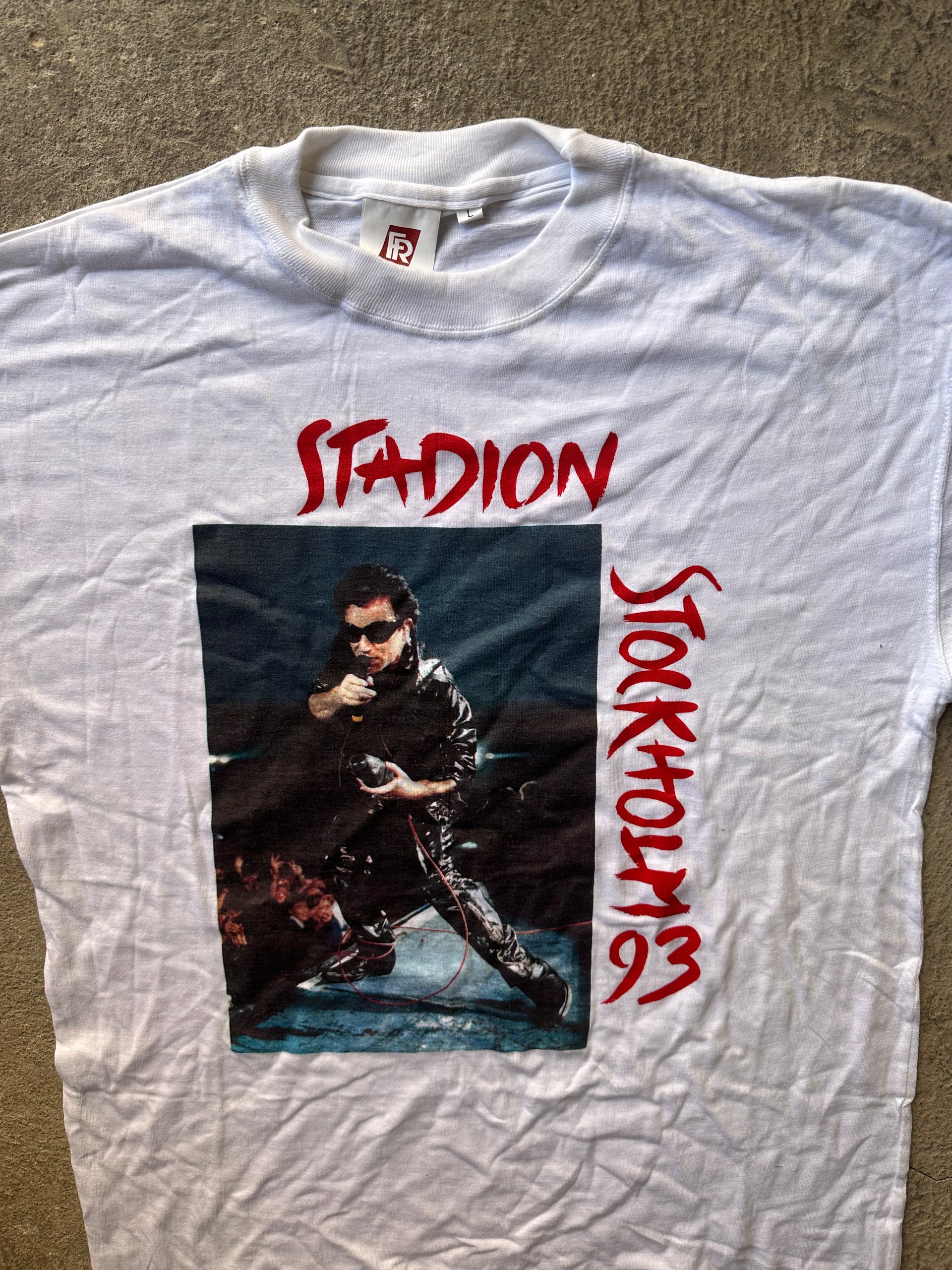 U2 Stockholm Stadion 1993 Vintage Tour Tee | Size L