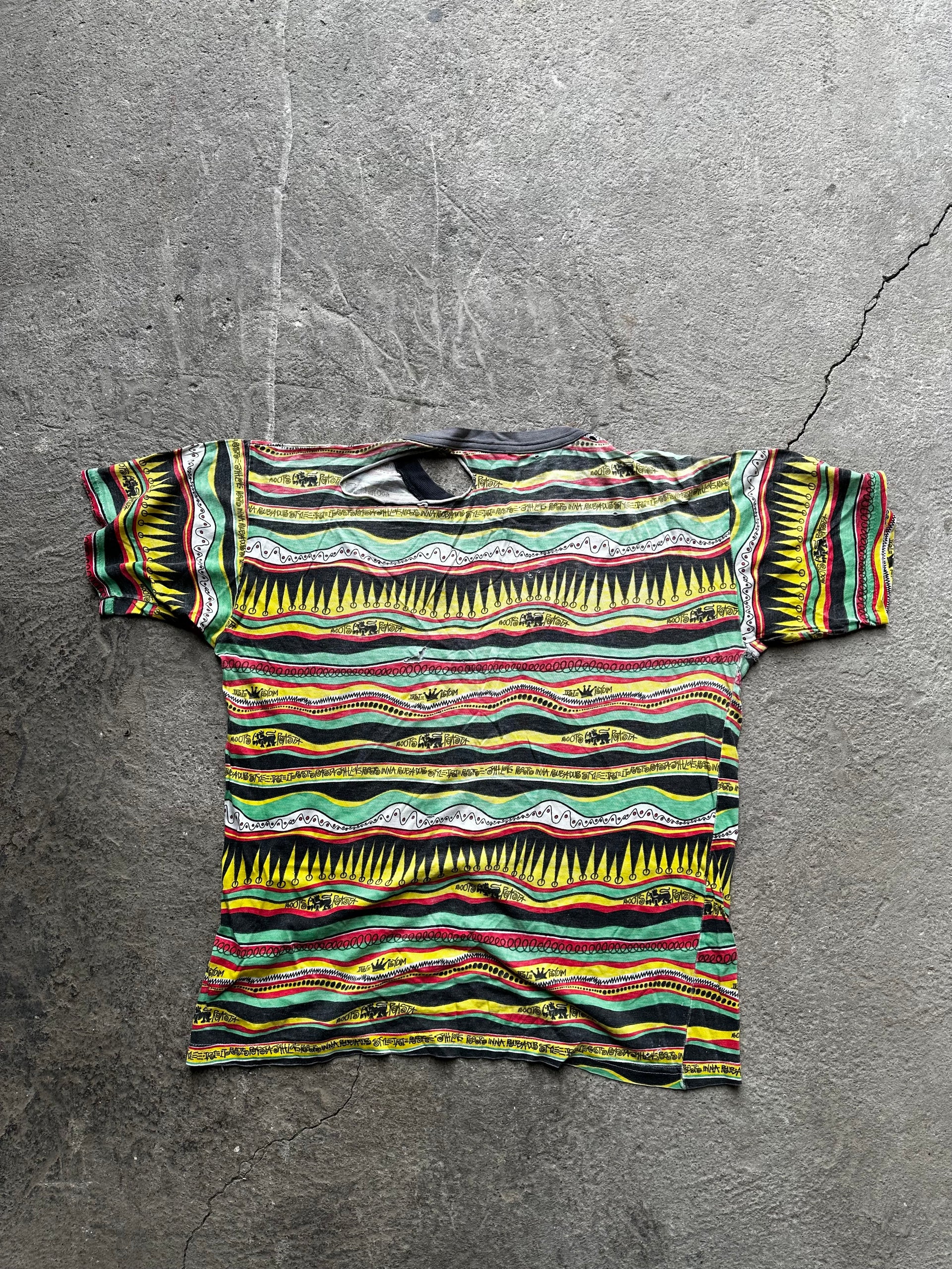 Vintage 90s Stüssy Rasta Tee|Size M