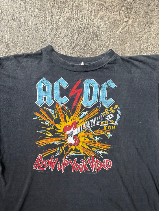 80s AC/DC Blow Up Your Video Vintage Tee | Size XL