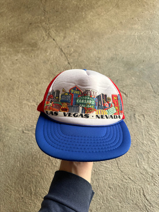 Las Vegas Casino Signs Vintage Trucker Cap