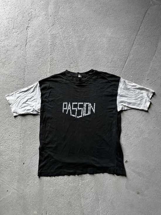 PASSION Archive Graphic Tee – Black/White | size S/ M