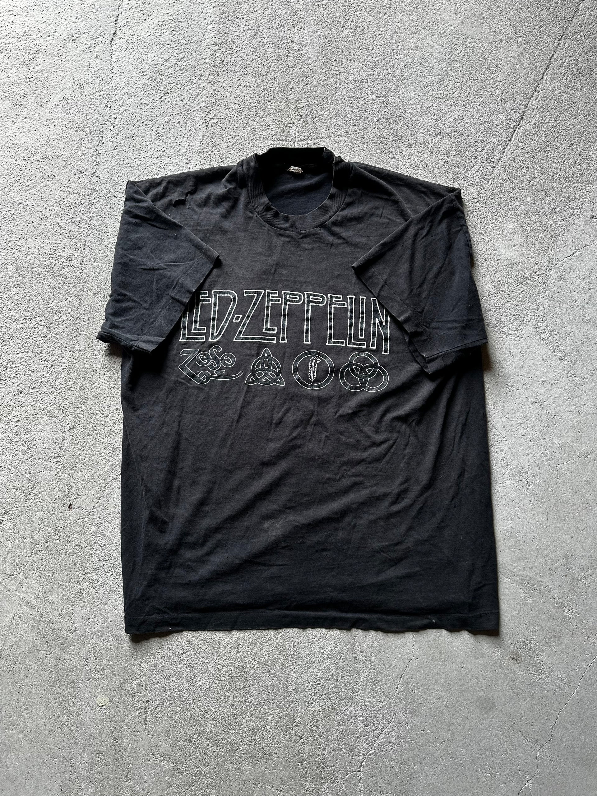 Led Zeppelin Stairway to Heaven 80s Vintage Tee| Size L